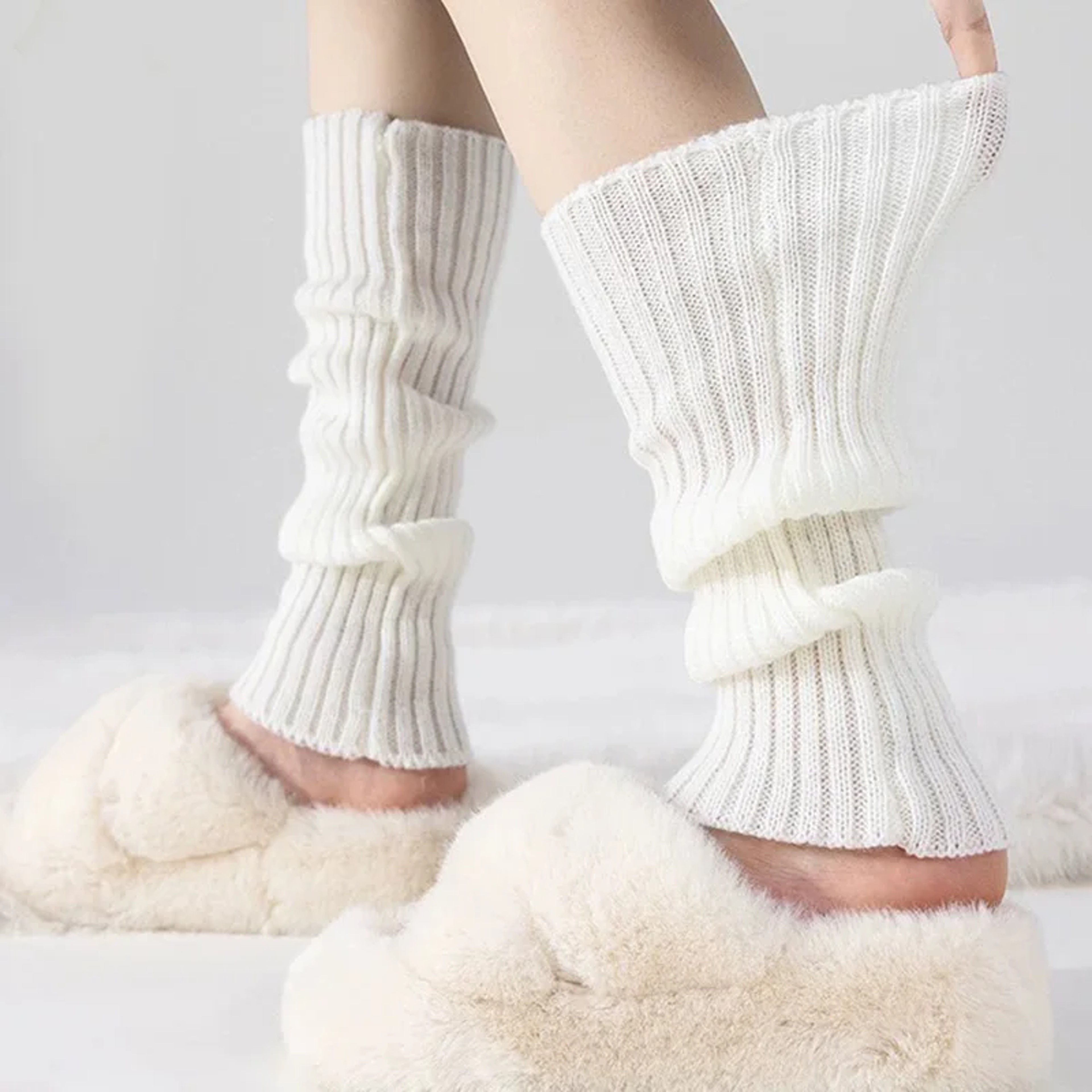 Japanese Lolita Long Socks Womens Leg Warmers Wool Knitted Arm Warmer Autumn Winter Crochet Sock Bo 5