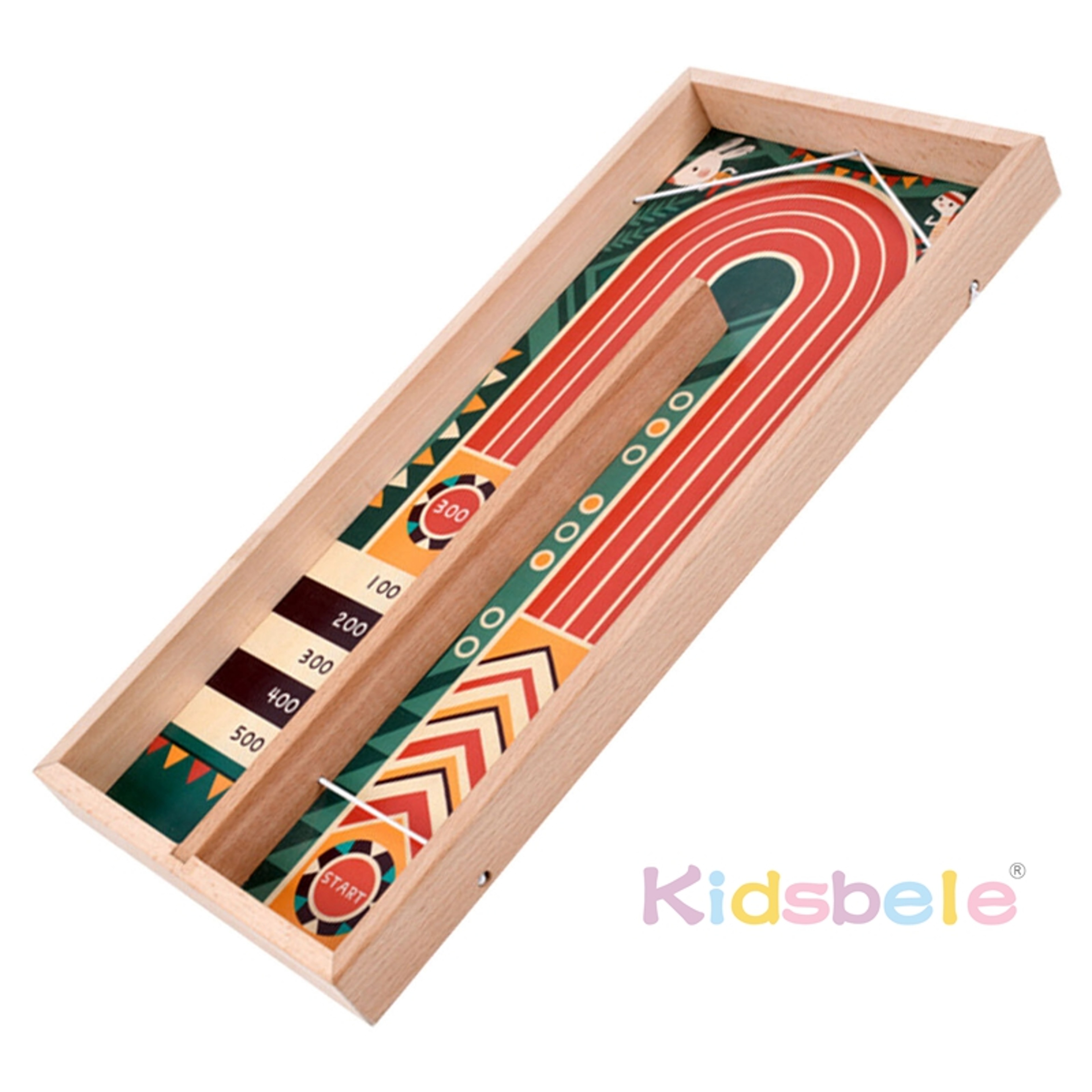 Wooden Board Game Set, Disc Battle Game, Curling Game for Adults, Family Entertainment Interactive – view 2