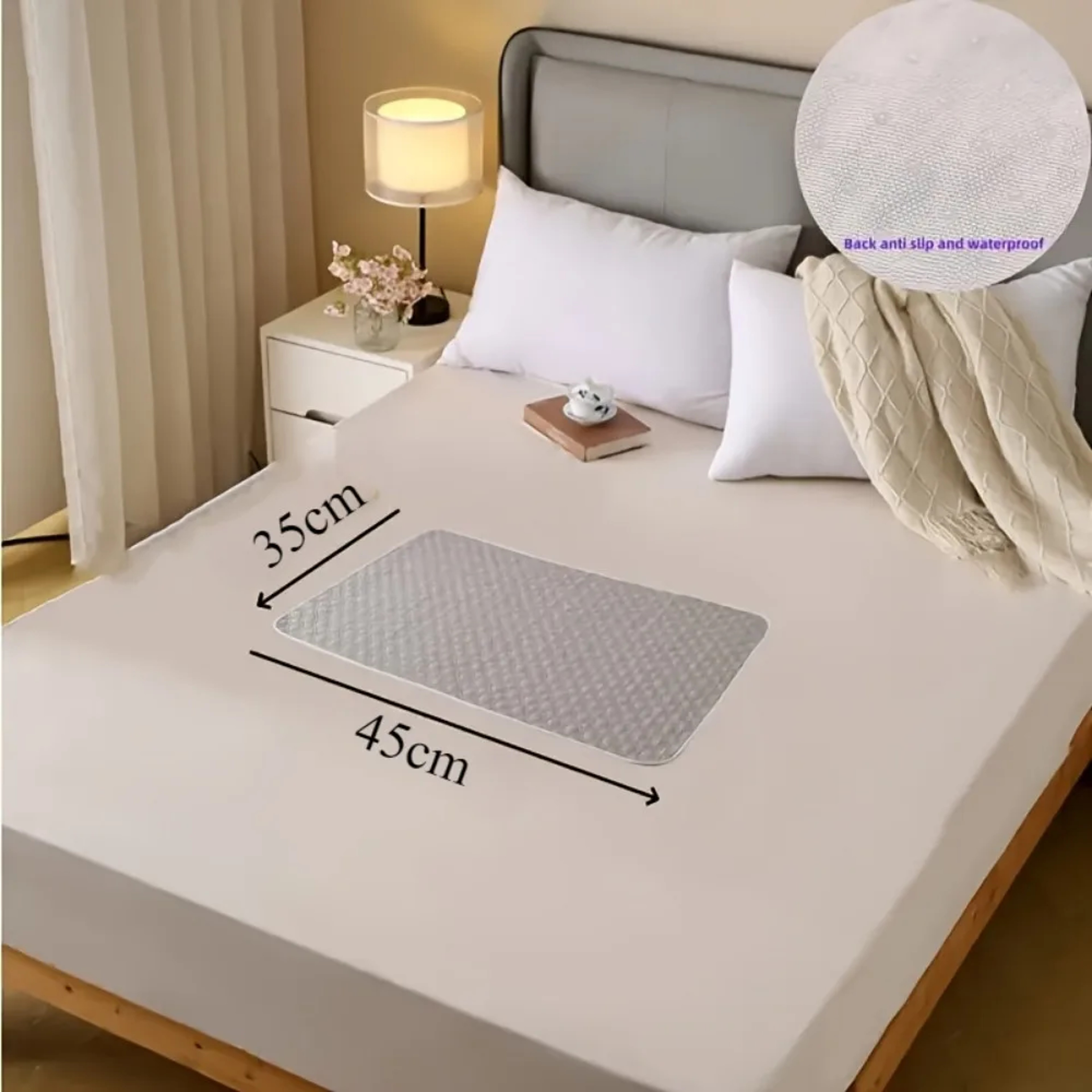 Waterproof Washable Cotton Mattress, Breathable Bed Cushion, Extra Large Diaper Nursing Pad – view 6