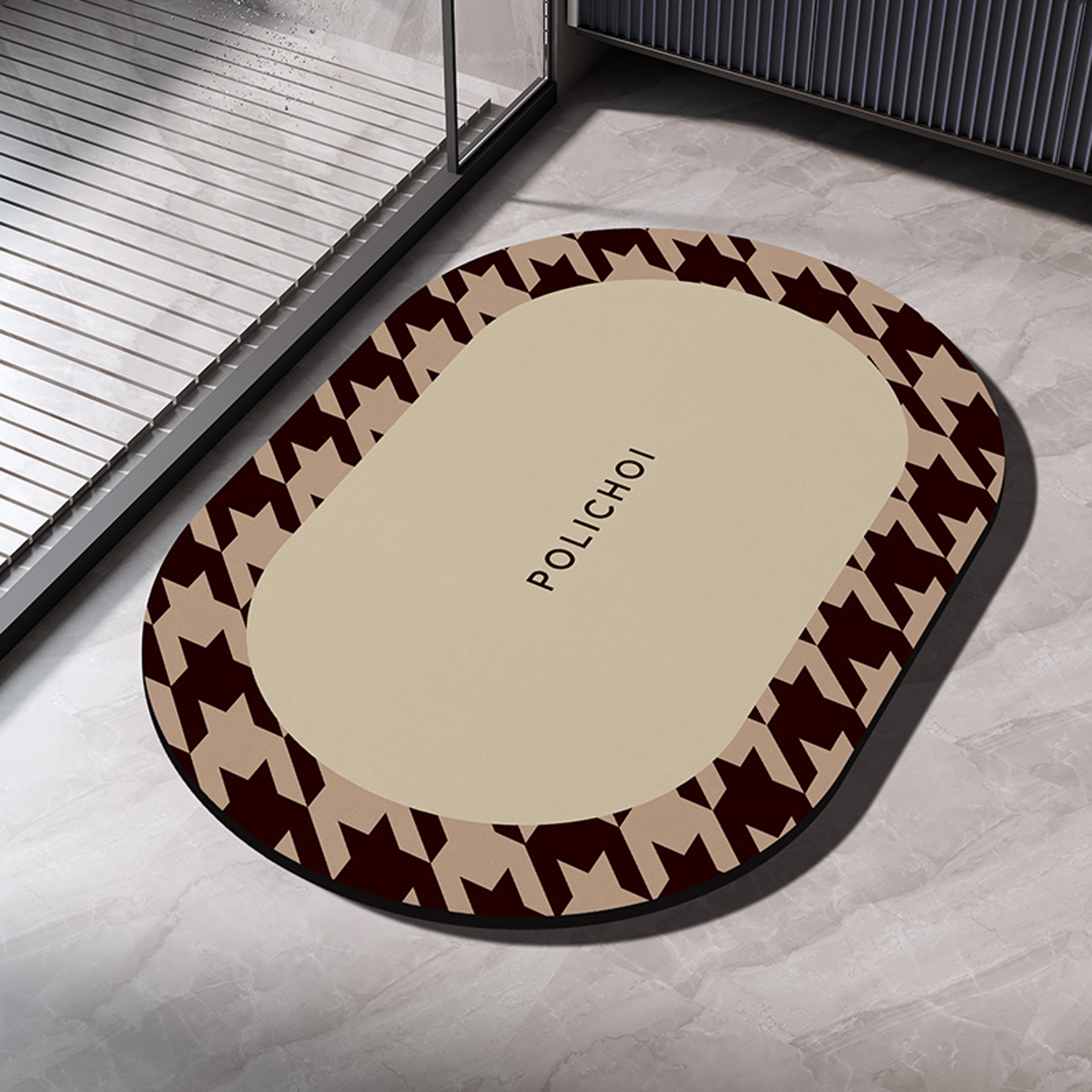 Diatomite Bath Mats Bathroom Absorbent Anti Slip Floor Mat Foot Carpet Quick Dry Shower Toilet Rug