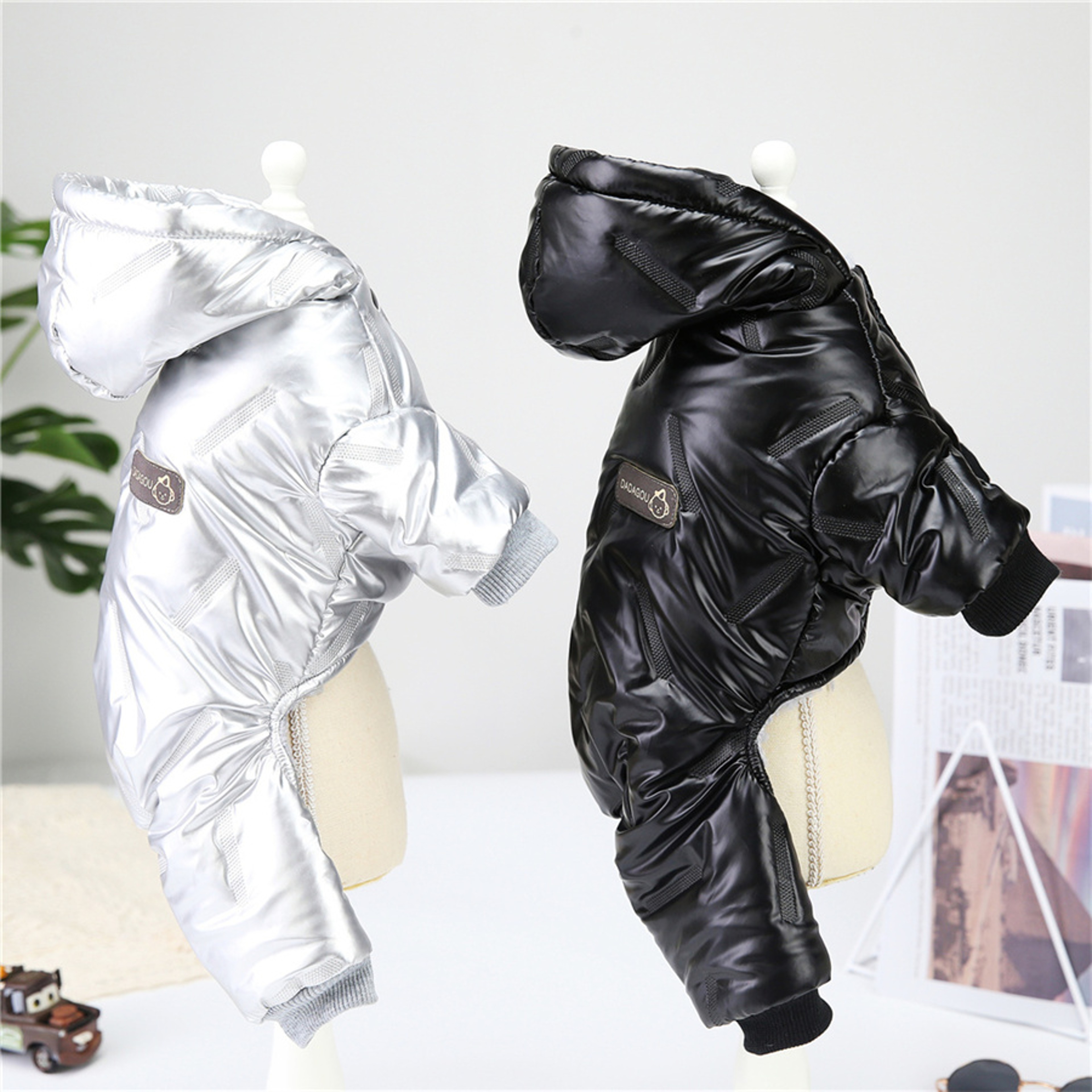 Thicken Warm Dog Jumpsuit Waterproof Winter Pet Dogs Clothes Hoodie Puppy Overalls Chihuahua Coat P 2