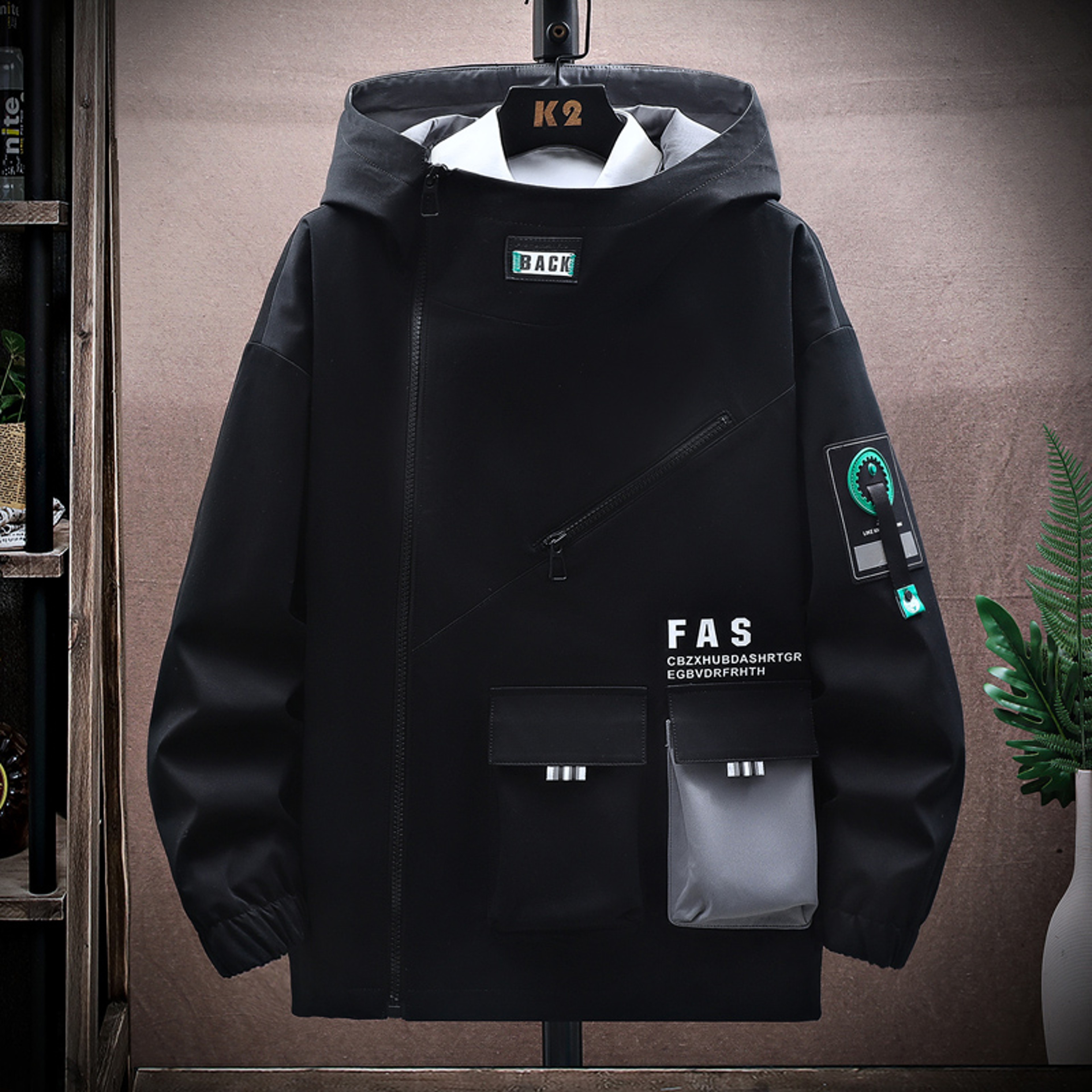 Mens Pilot Zipper Jacket Hooded Baseball Uniform For SpringAutumn Velvet Pullover With Front Pocket