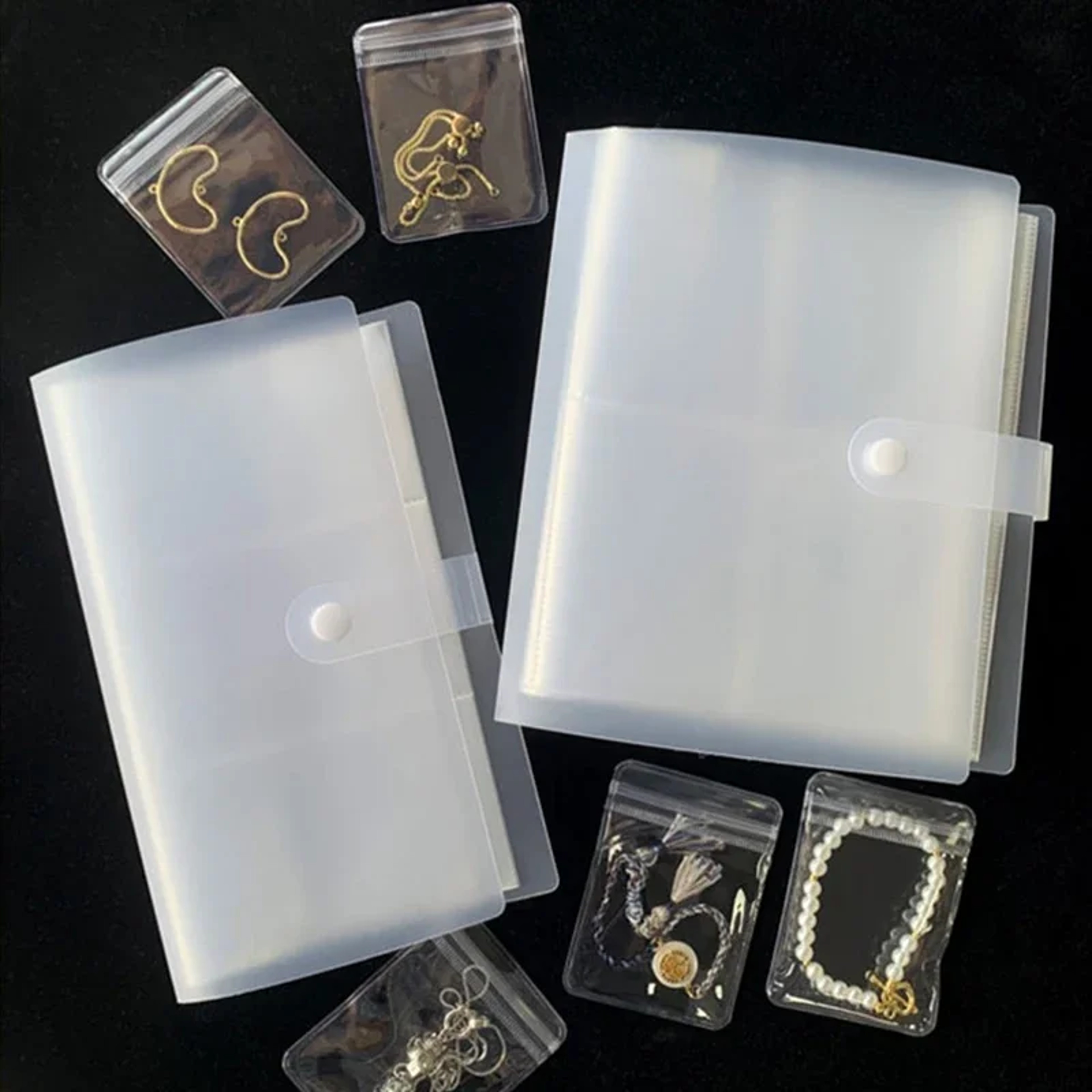 Jewelry AntiOxidation Bag Desktop Drawer Organizer For Earrings Rings Bracelets Jewelry Storage Alb 4