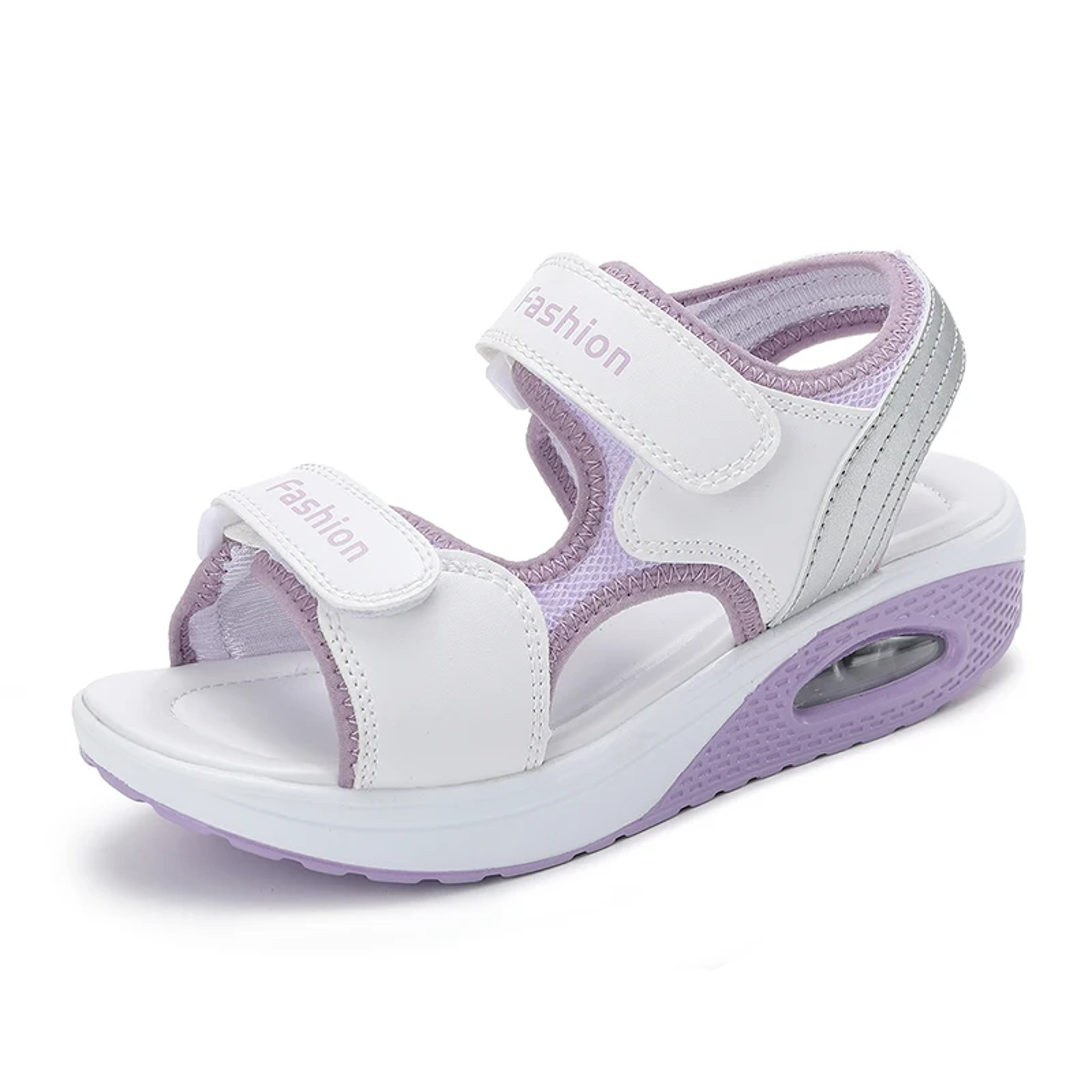 Breathable Wedge Beach Sandals for Women, Casual Leather Sneakers Shoes, Summer Outdoor Sandals – view 9