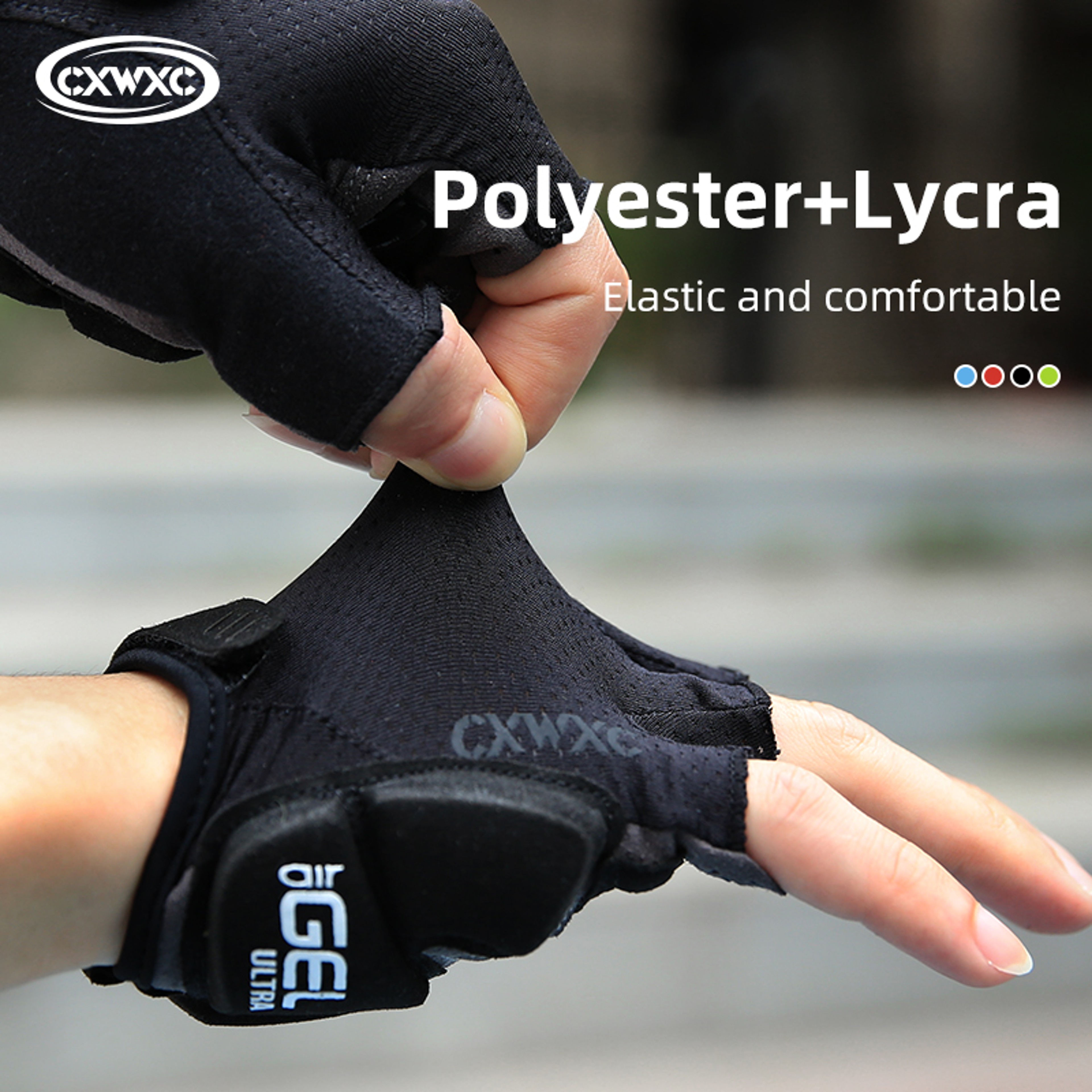 Road Bike Cycling Gloves Bicycle Half Finger Shockproof GEL Silicone Breathable Antislip Quick Rele