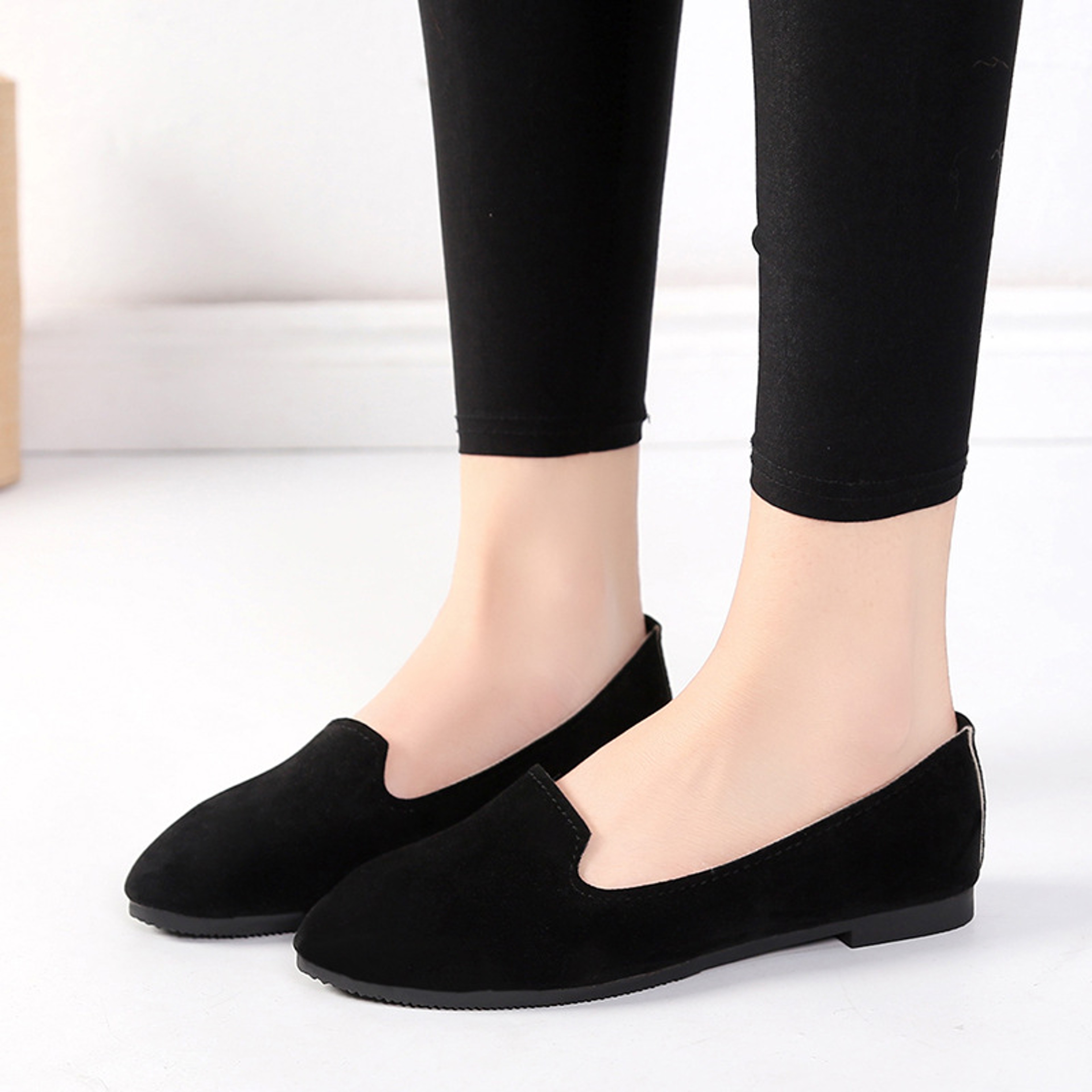 Spring Summer Women Flat Shoes Woman Ballet Flats Candy Color Ladies Shoes Large Size Autumn Casual
