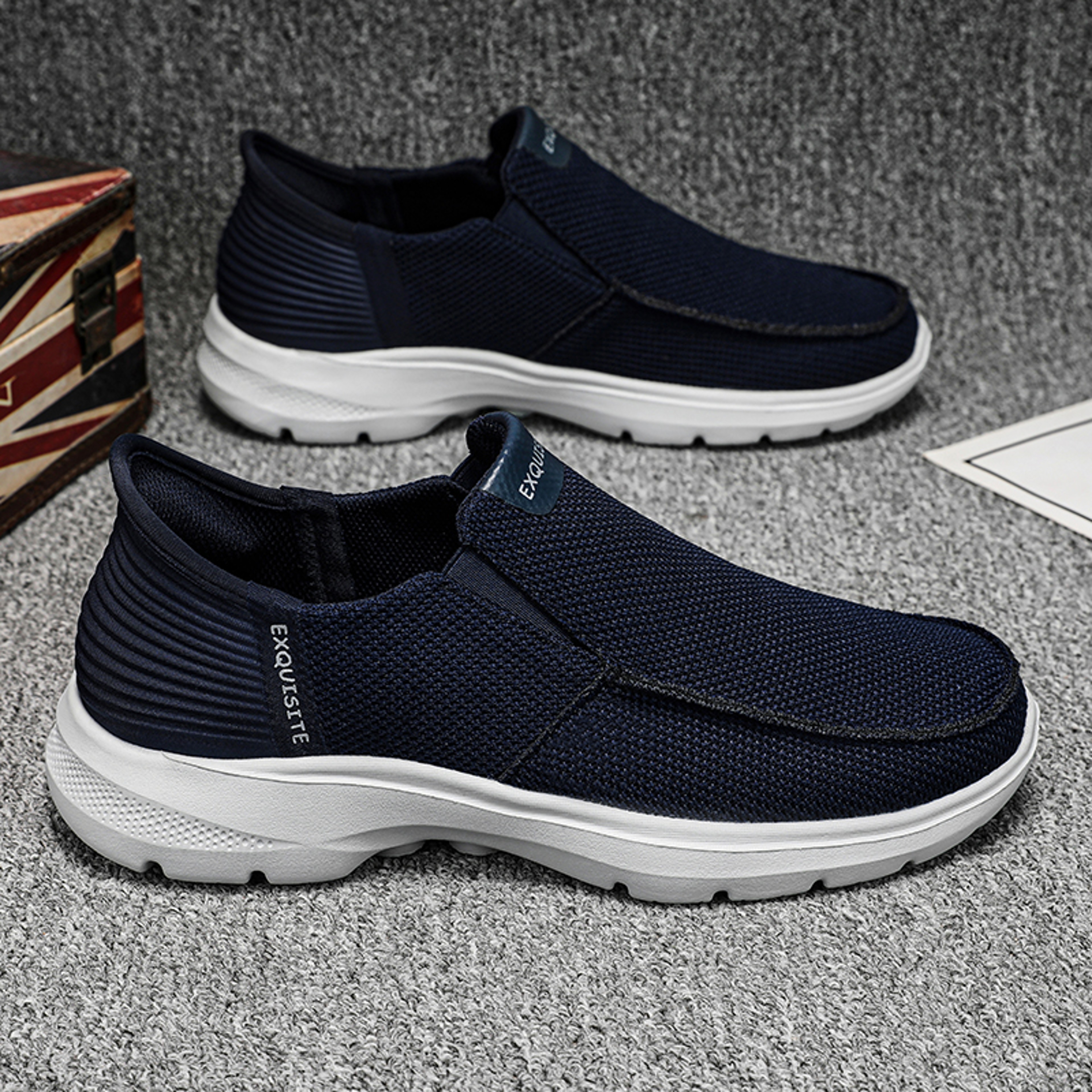 Casual Men Shoes Lightweight, Breathable Canvas Loafers, Slip On Sneakers, Fashion Driving Flats for Men – view 3