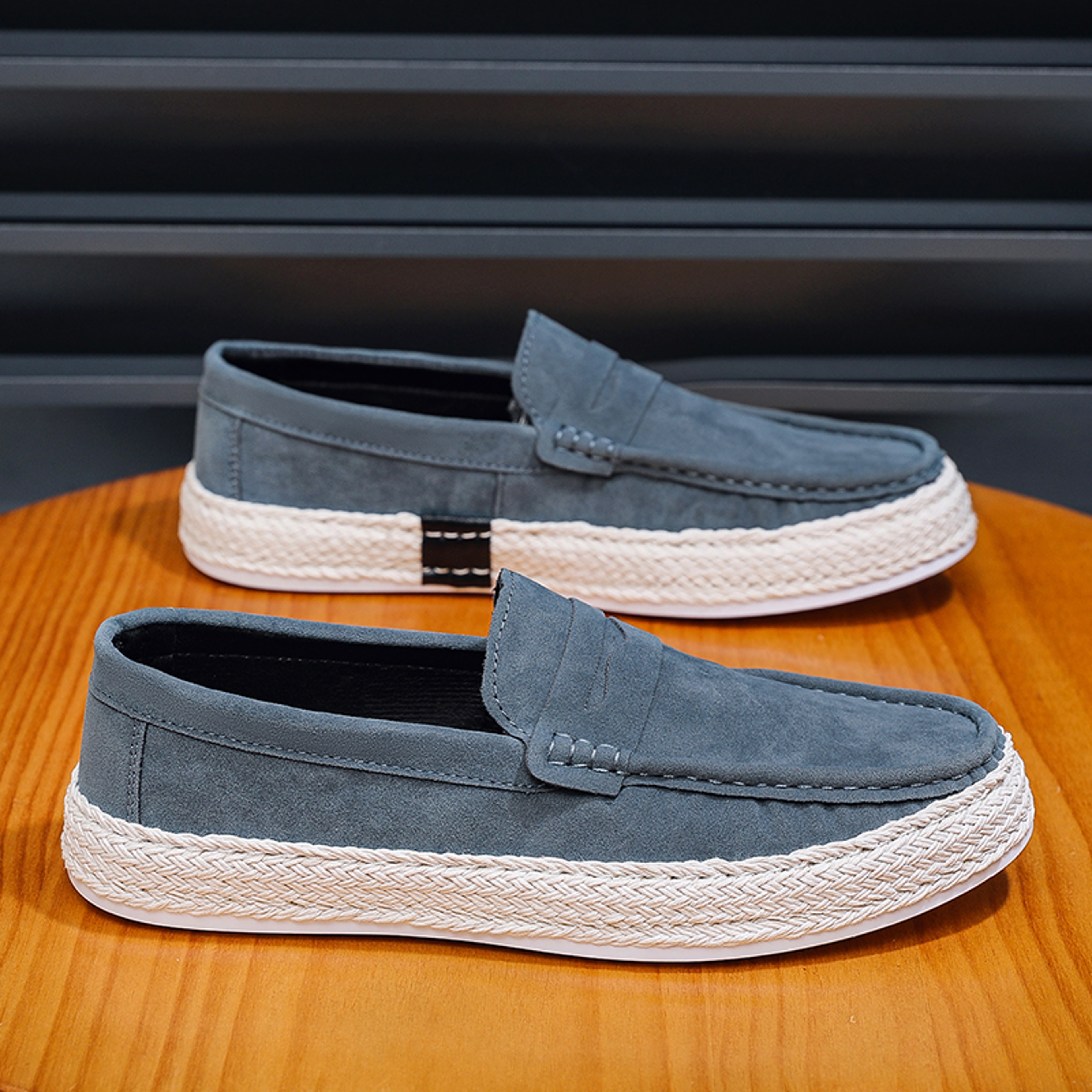 Comfortable Men Slip-on Driving Shoes, Fashion Suede Moccasins, Lightweight Casual Loafers, Breathable Lazy Shoes – view 5