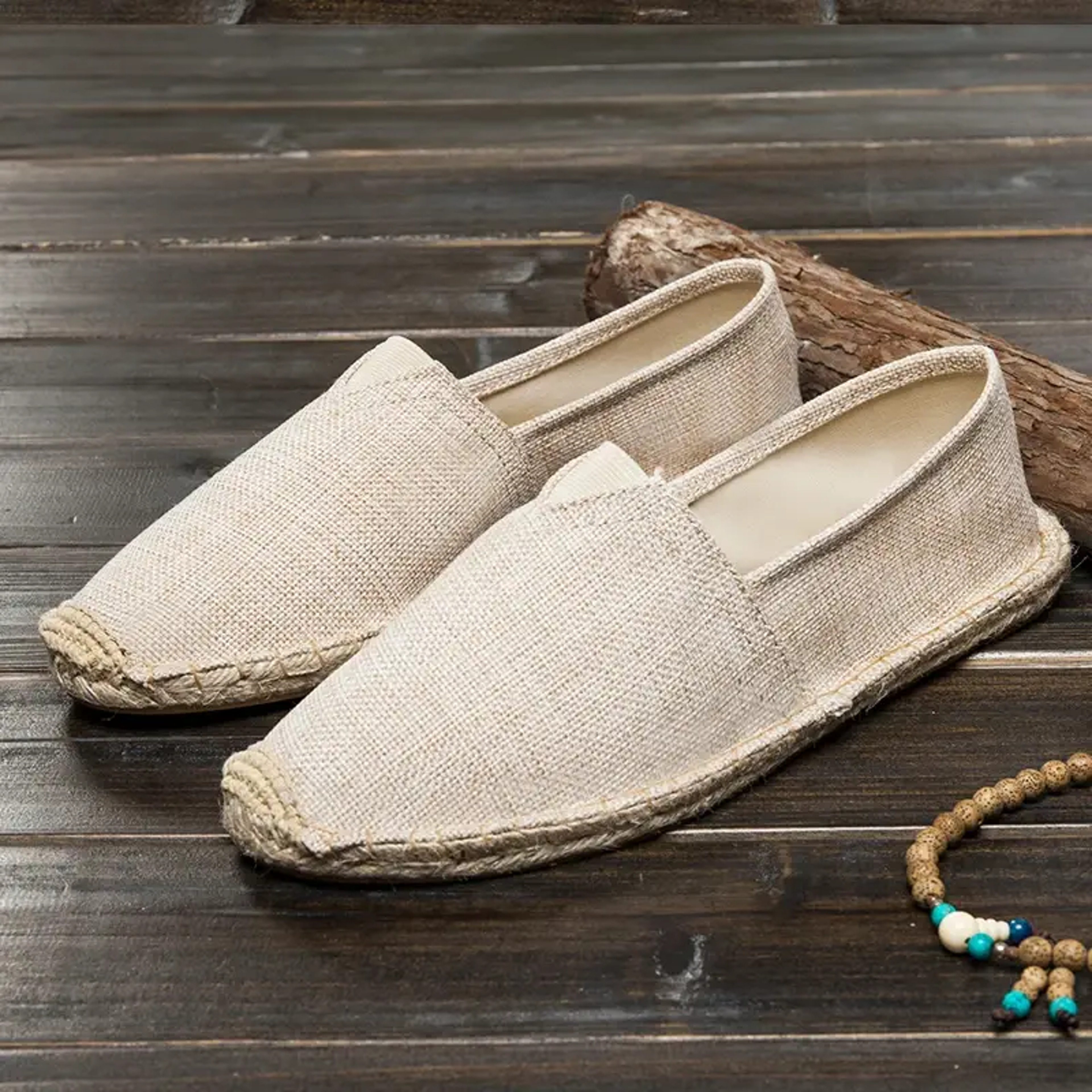 Breathable Men Women Canvas Shoes Comfortable Slipon Loafers Soft Linen Shoes With Thick Sole 0