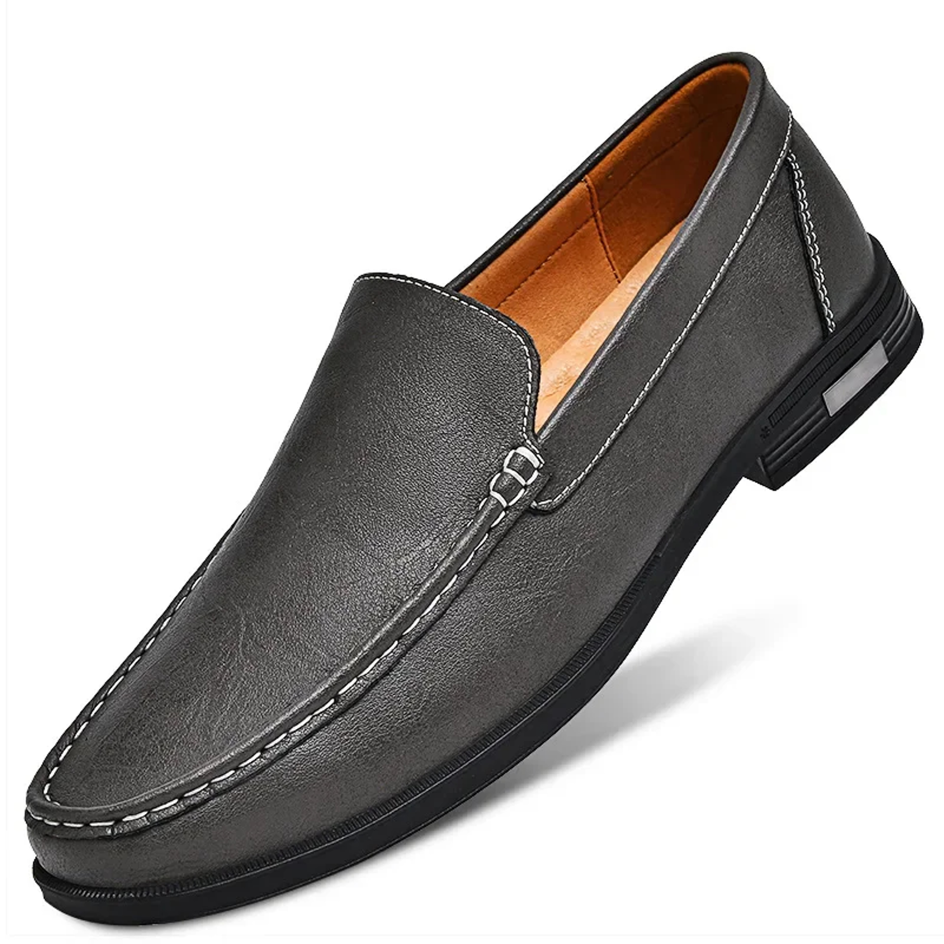 Men's Genuine Leather Loafers, Casual Moccasins, Business Dress Shoes, Slip-on Driving Shoes, Big Size Shoes for Men – view 7