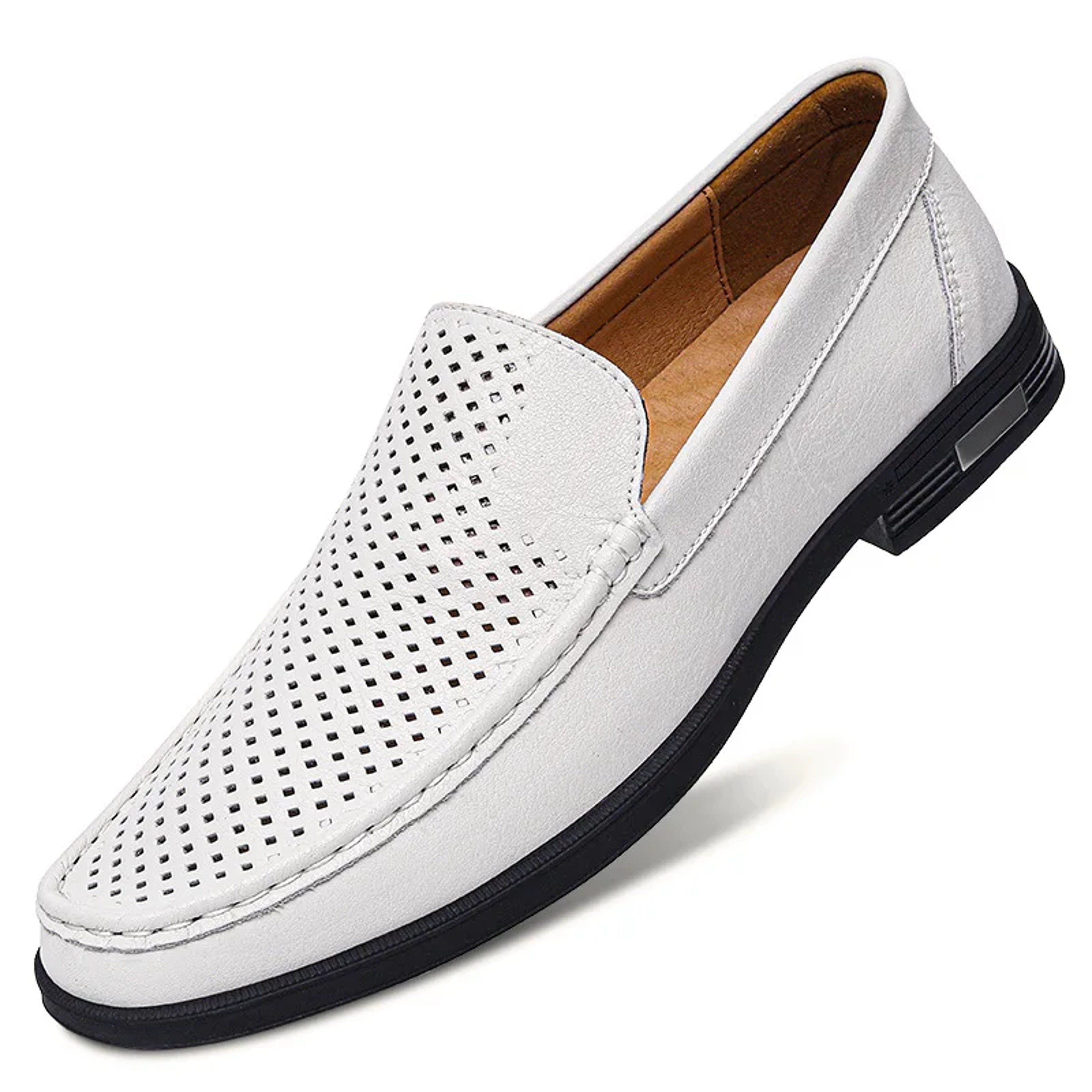 Men's Genuine Leather Loafers, Casual Moccasins, Business Dress Shoes, Slip-on Driving Shoes, Big Size Shoes for Men – view 13