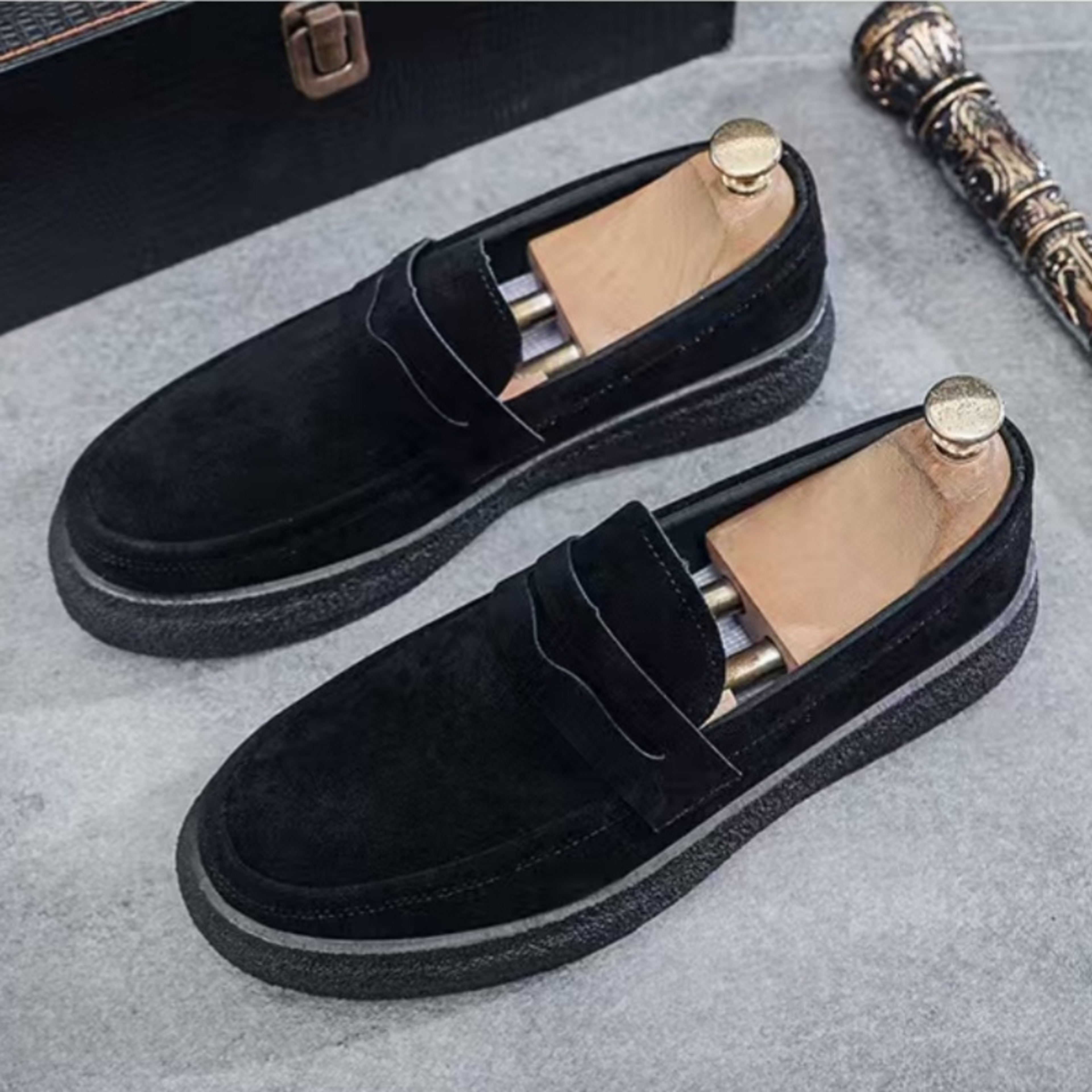 Comfortable Mens Casual Shoes Fashion Platform Loafers Lightweight SlipOn Sneakers Breathable Flats 1