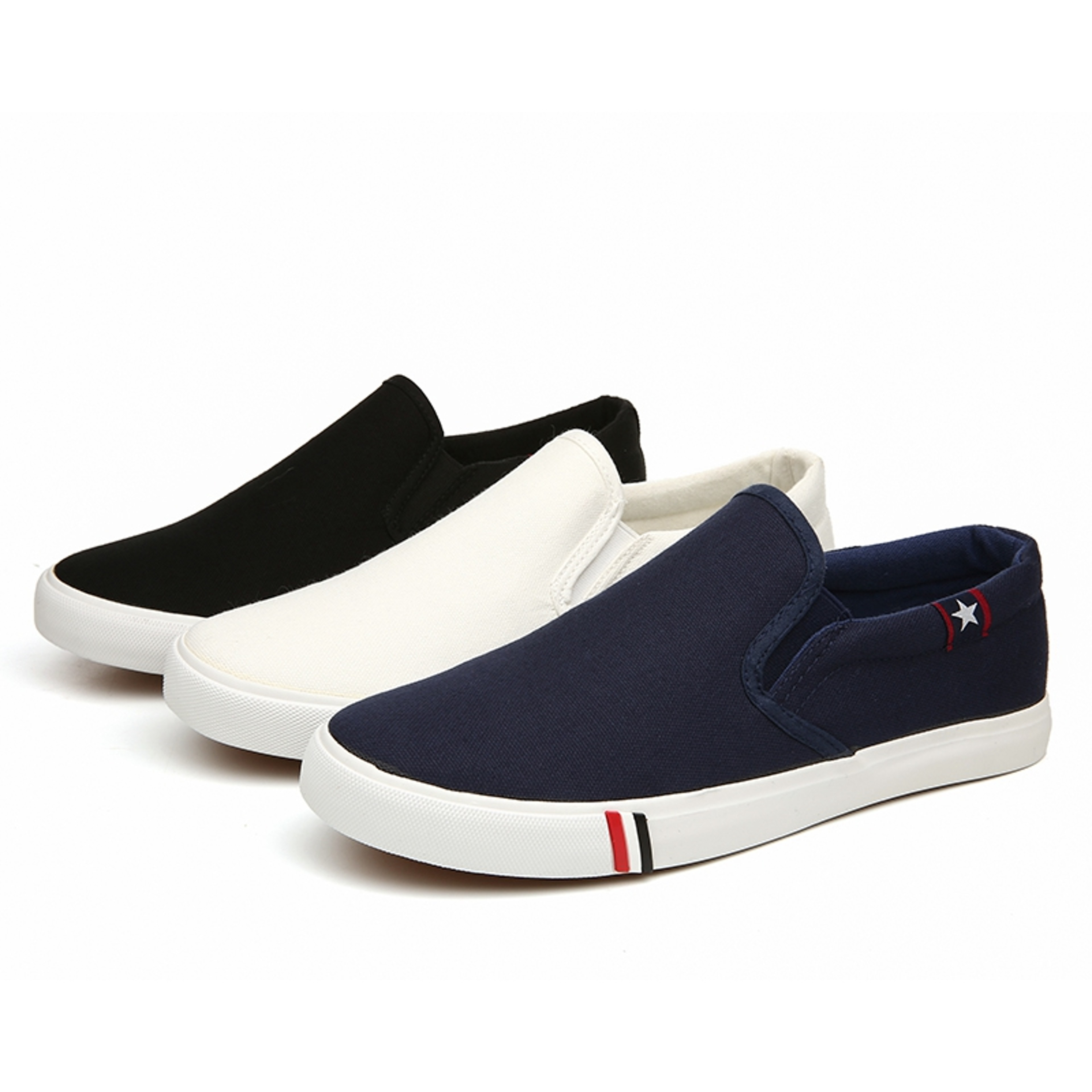 Slip on Canvas Loafers, Men Casual Shoes Comfortable Walking Flats, Non Slip Moccasins Sneakers Summer for Man Dude – view 1