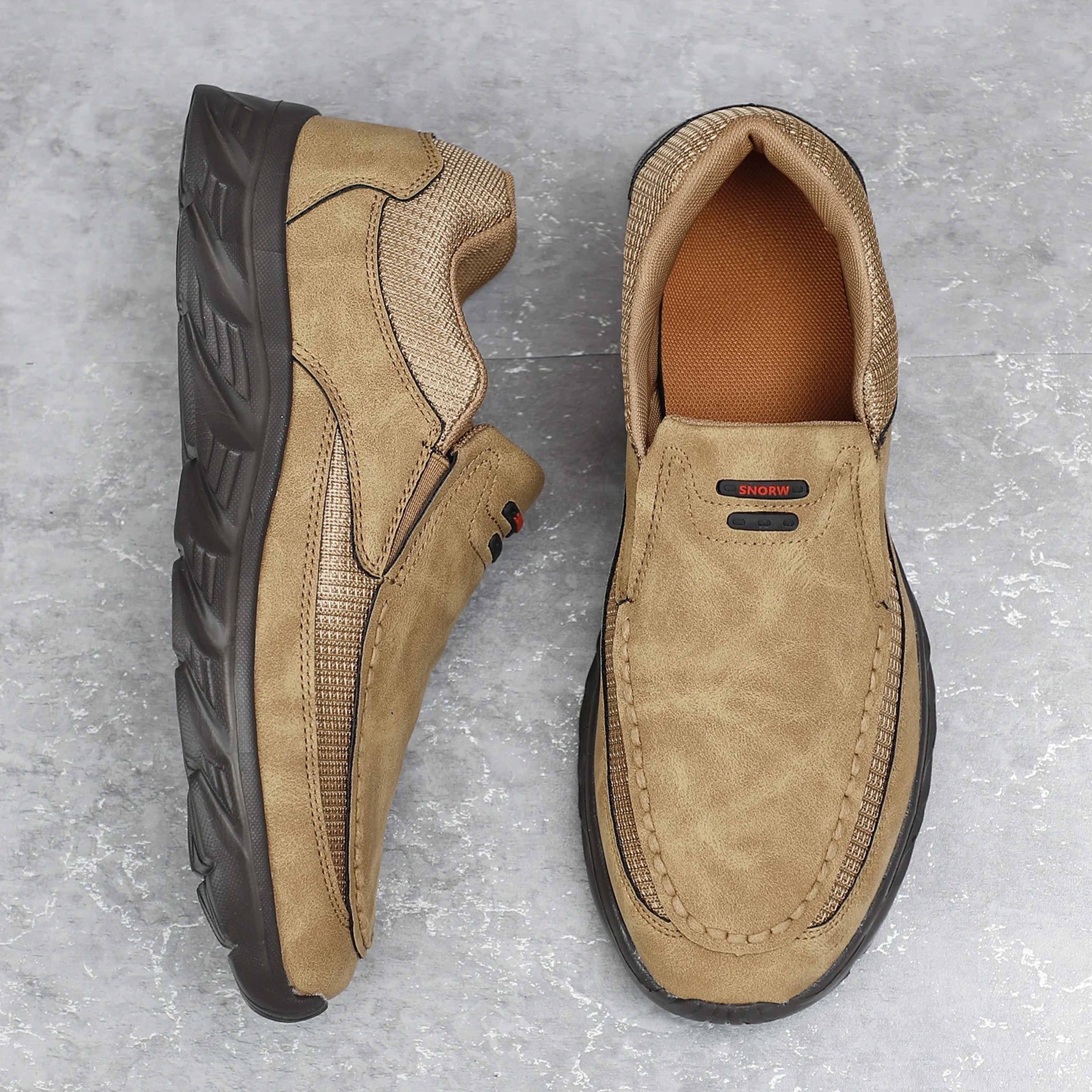 Breathable Loafers Men Sneakers, Men Leather Casual Shoes, Comfortable Leather Flat Sneakers – view 7