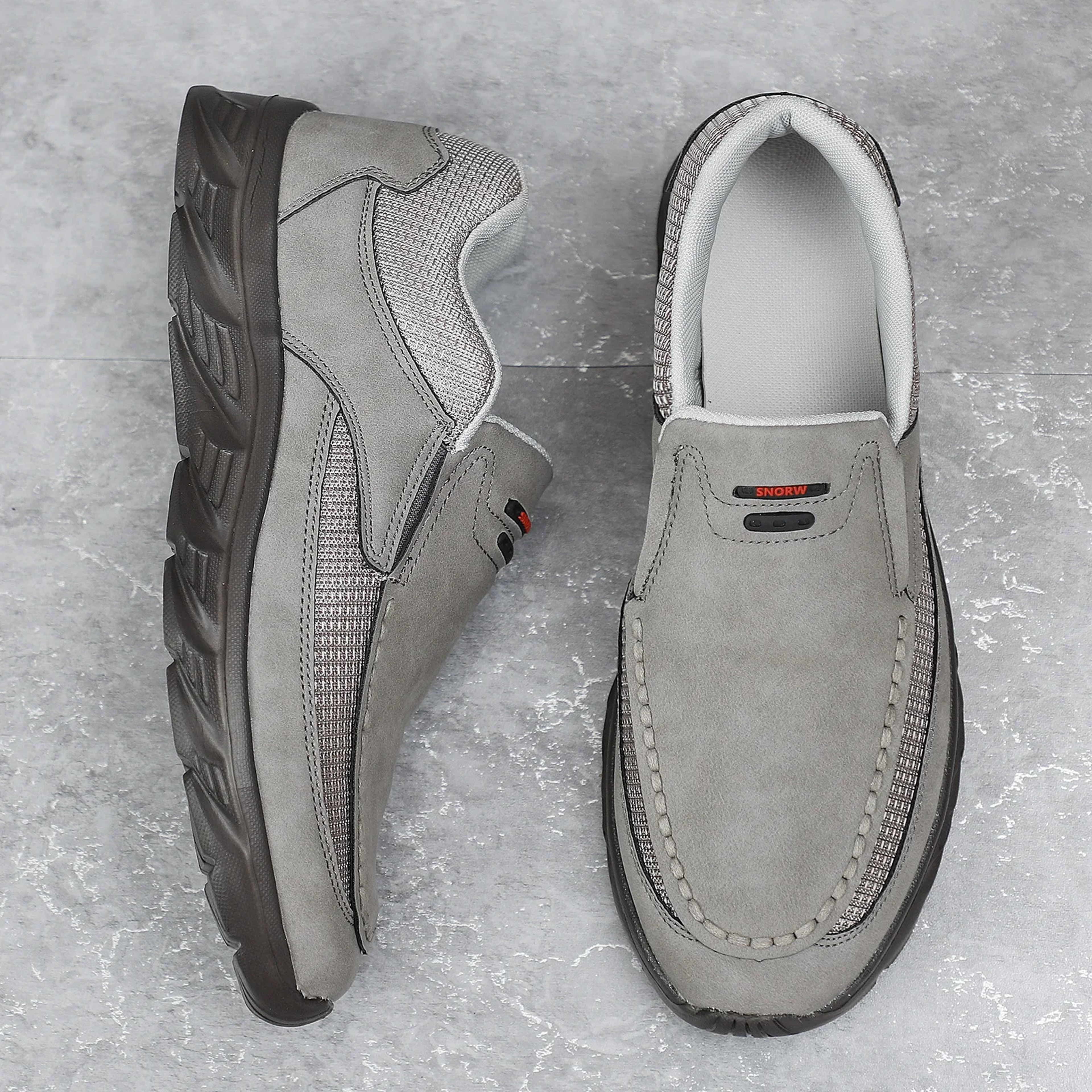 Breathable Loafers Men Sneakers, Men Leather Casual Shoes, Comfortable Leather Flat Sneakers – view 9
