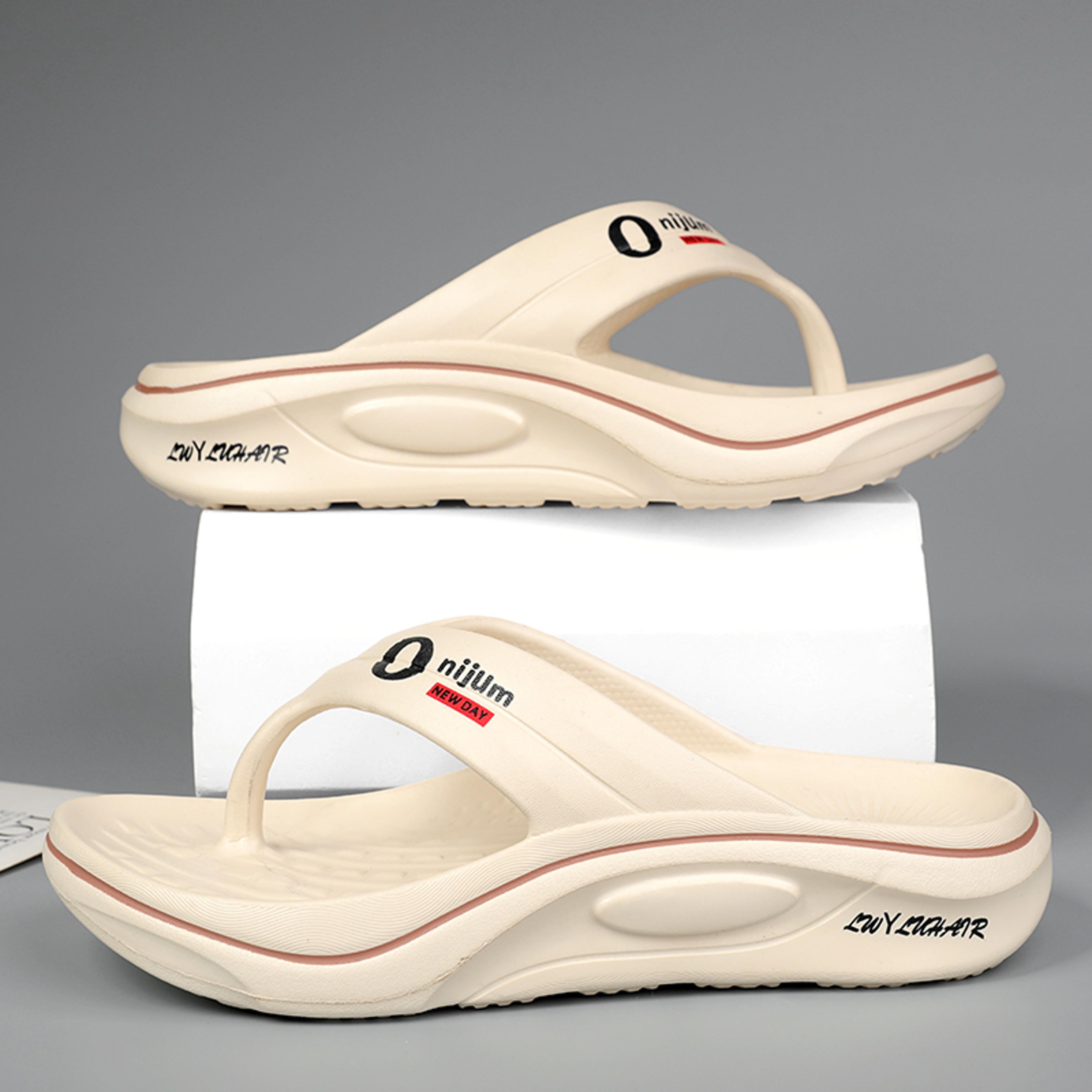 Outdoor Men's Slippers Flip Flops, Comfortable Soft Slides, Casual Shoes, Indoor Beach Sandals, Home Slippers for Men – view 8