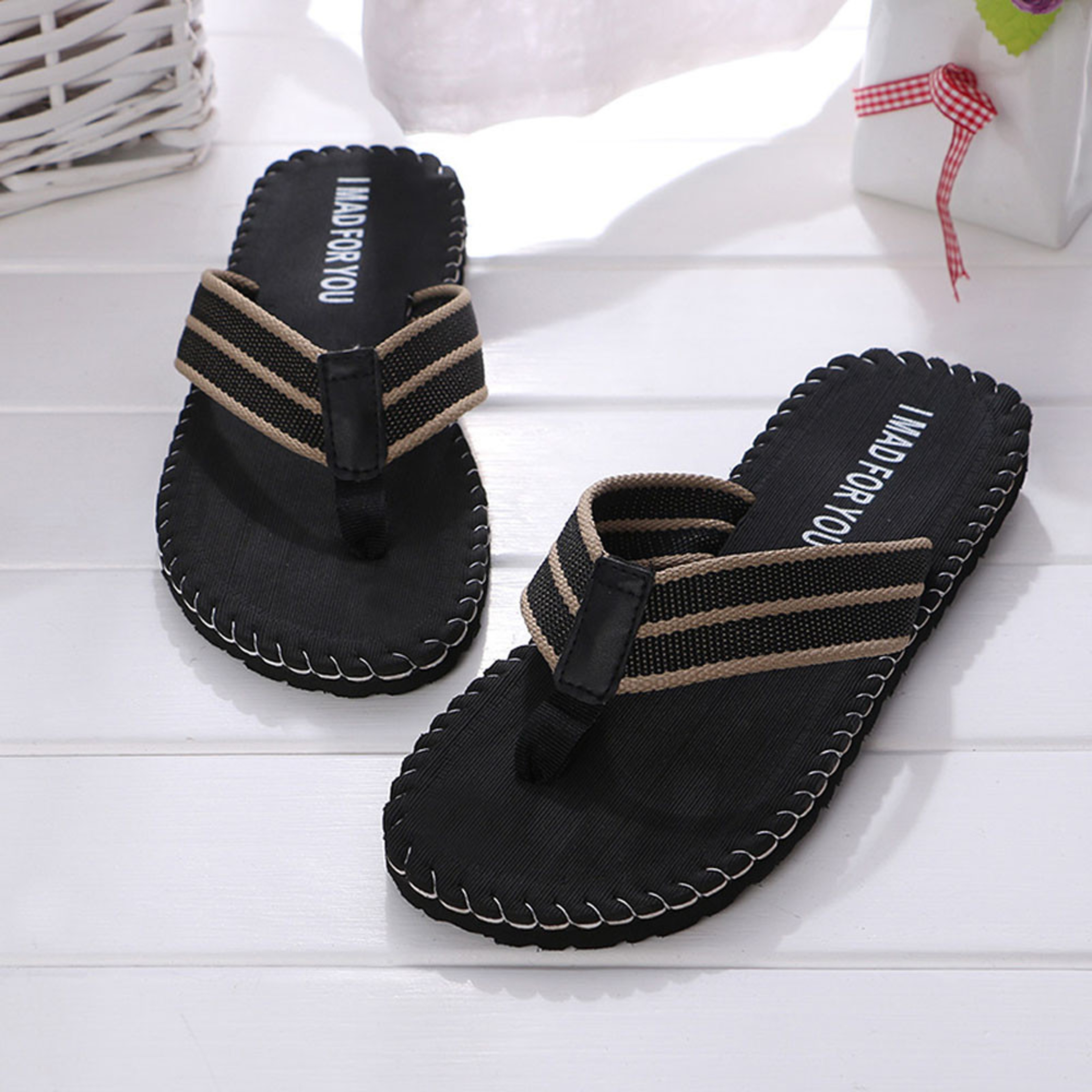 Breathable Men Flip-Flop Sandals, Summer Shoes, Indoor or Outdoor Flip Flops, Male Slipper, Anti-Odor Flip Flops – view 7