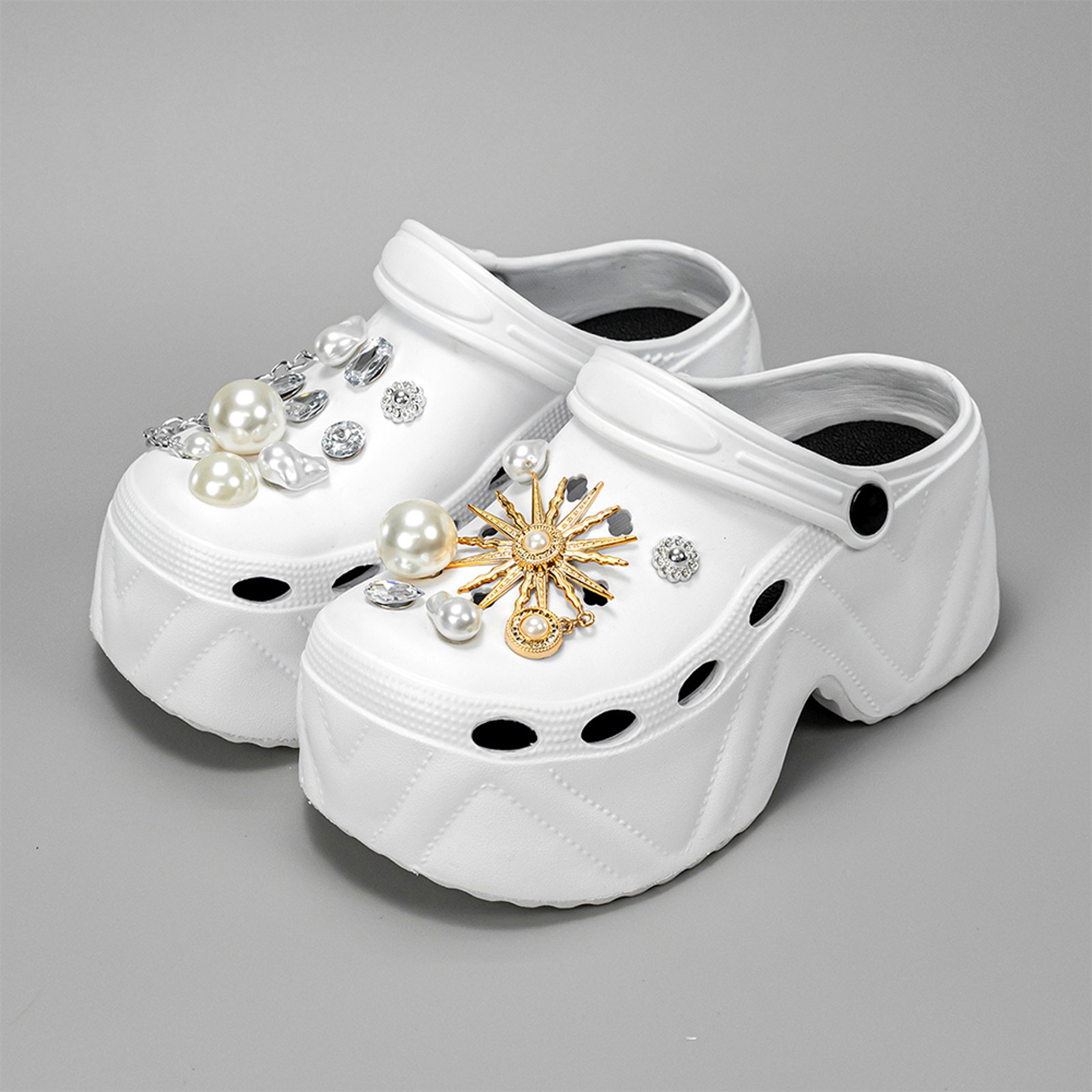 Stylish Womens Slippers With High Platform Thick Bottom EVA Sandals Garden Fashion Clogs For Summer 8