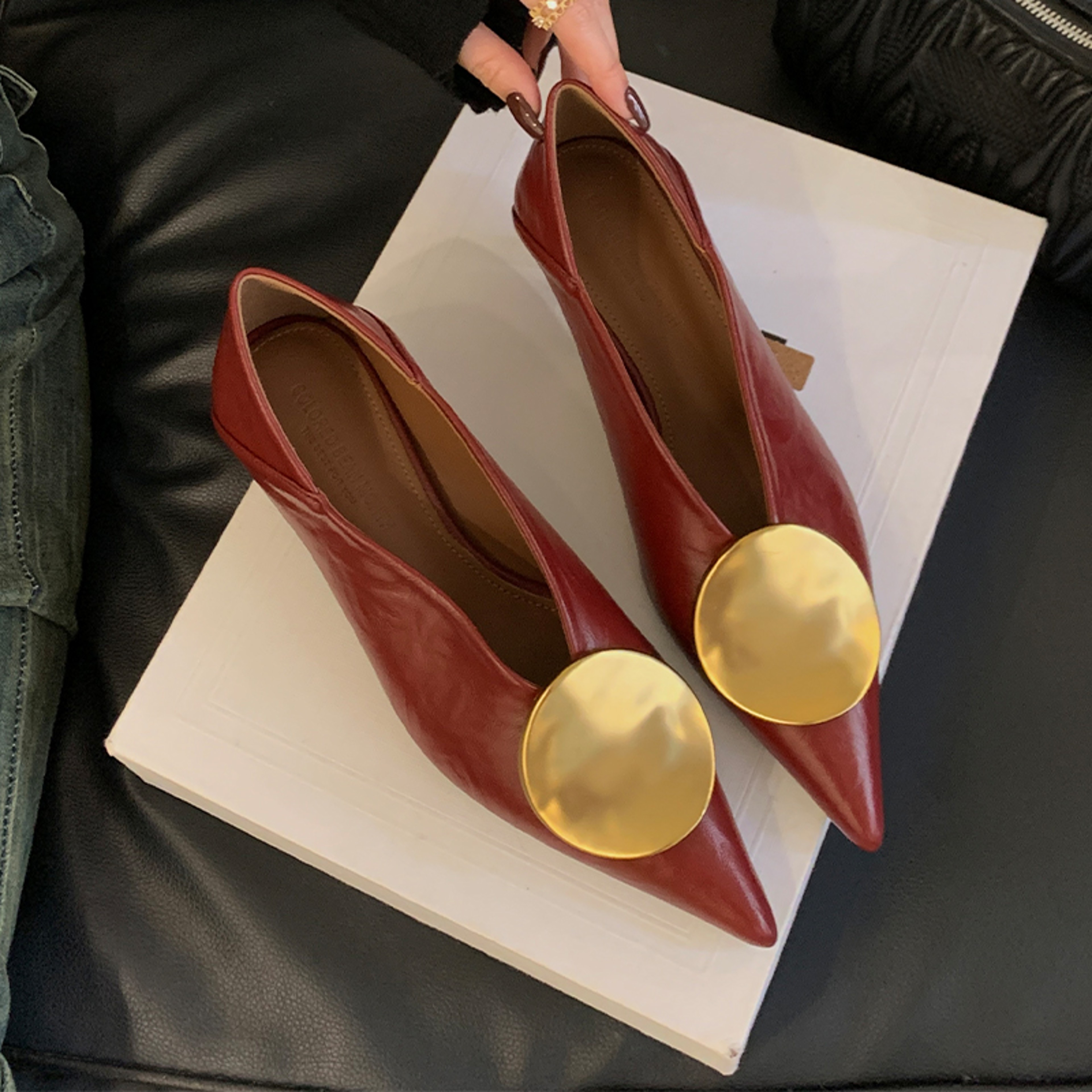Designer Luxury Women Heeled Shoes Pointed Toe Low Heels Sexy Fashion Pumps Elegant Summer Pumps Fo 7