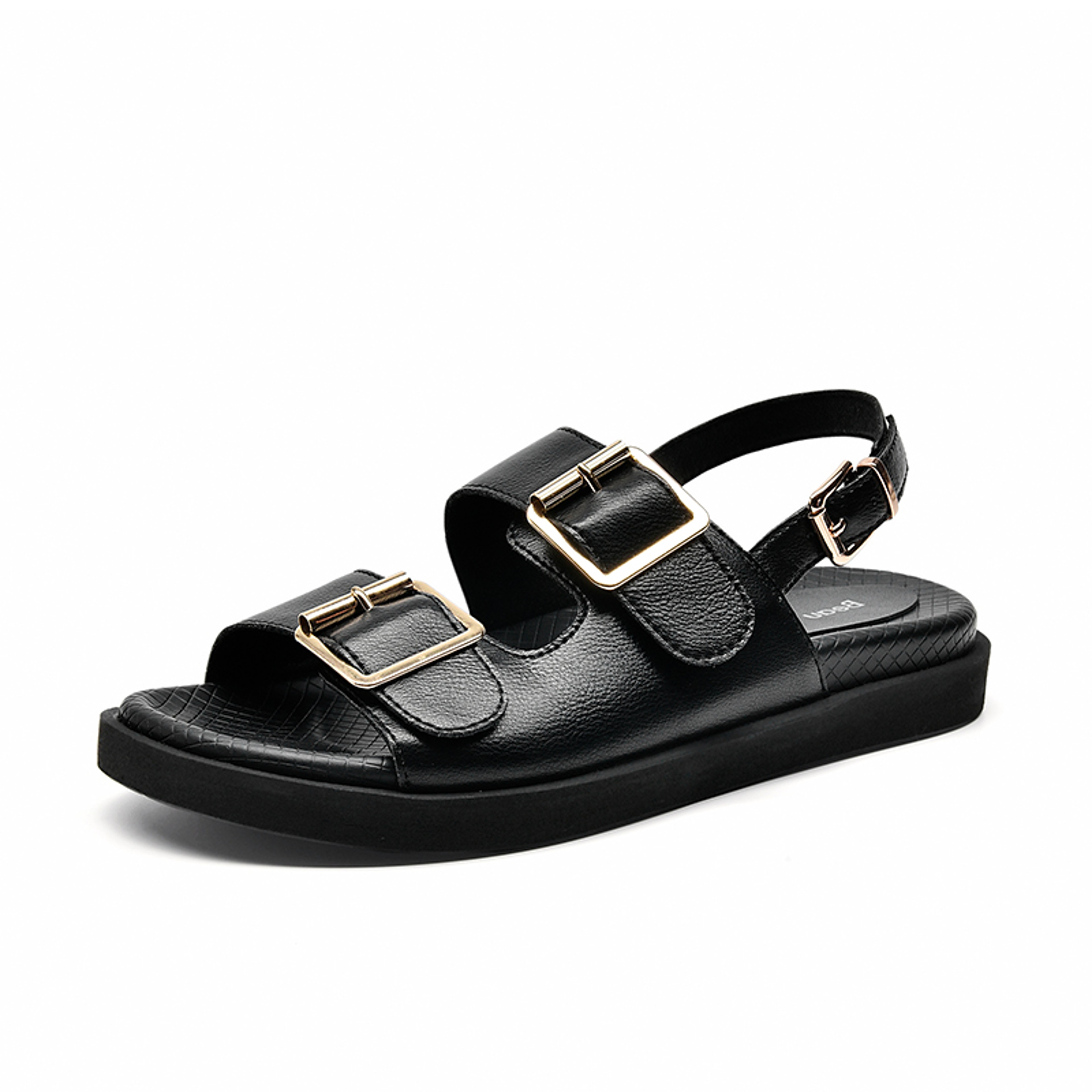 Handmade Casual Sandals Women Genuine Leather Summer Beach Ladies Low Heel Sport Shoes With Metal A