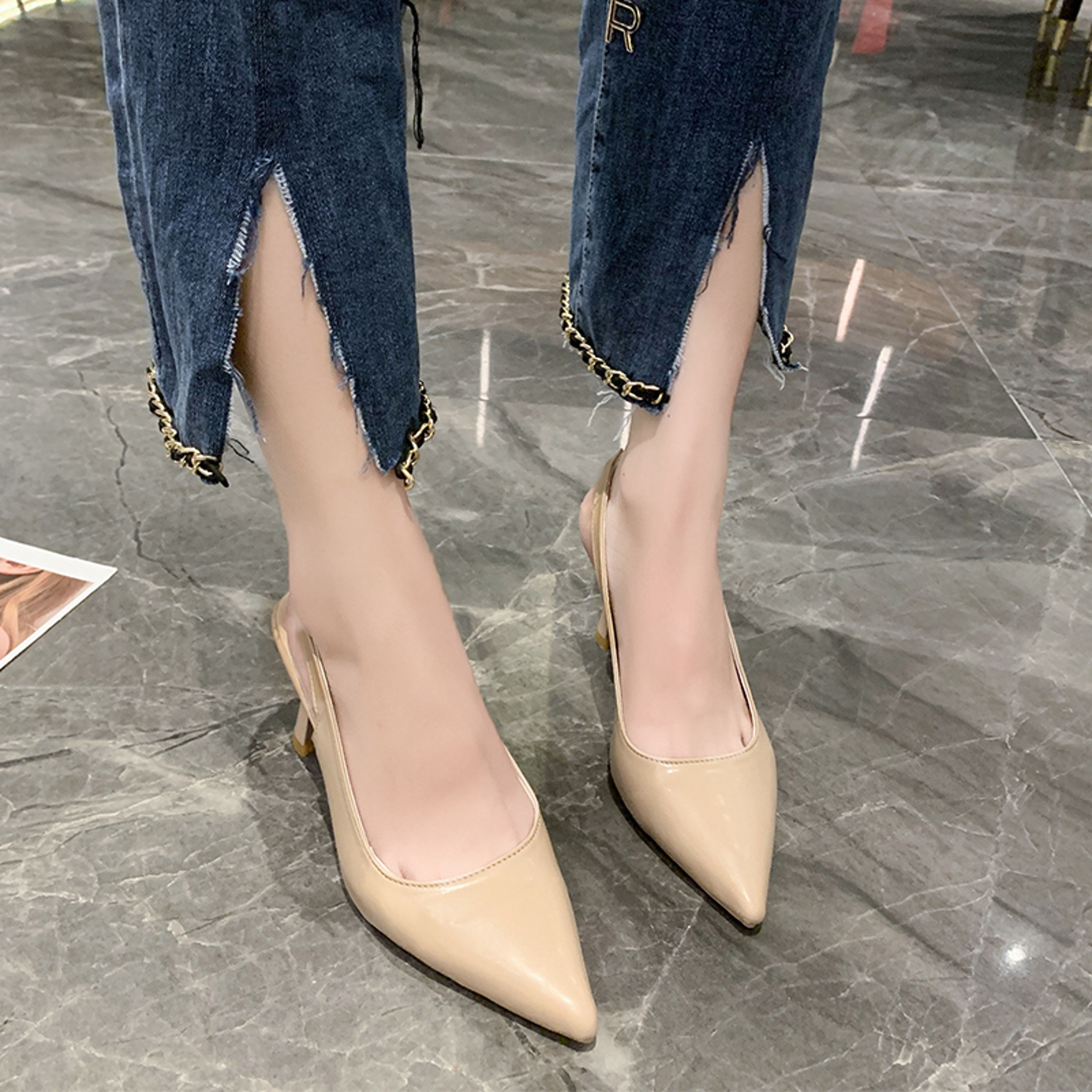 New Sexy Elegant Pointed Toe Stiletto Sandals, Summer Casual Fashion Banquet Comfortable High Heels Womens Shoes – view 2