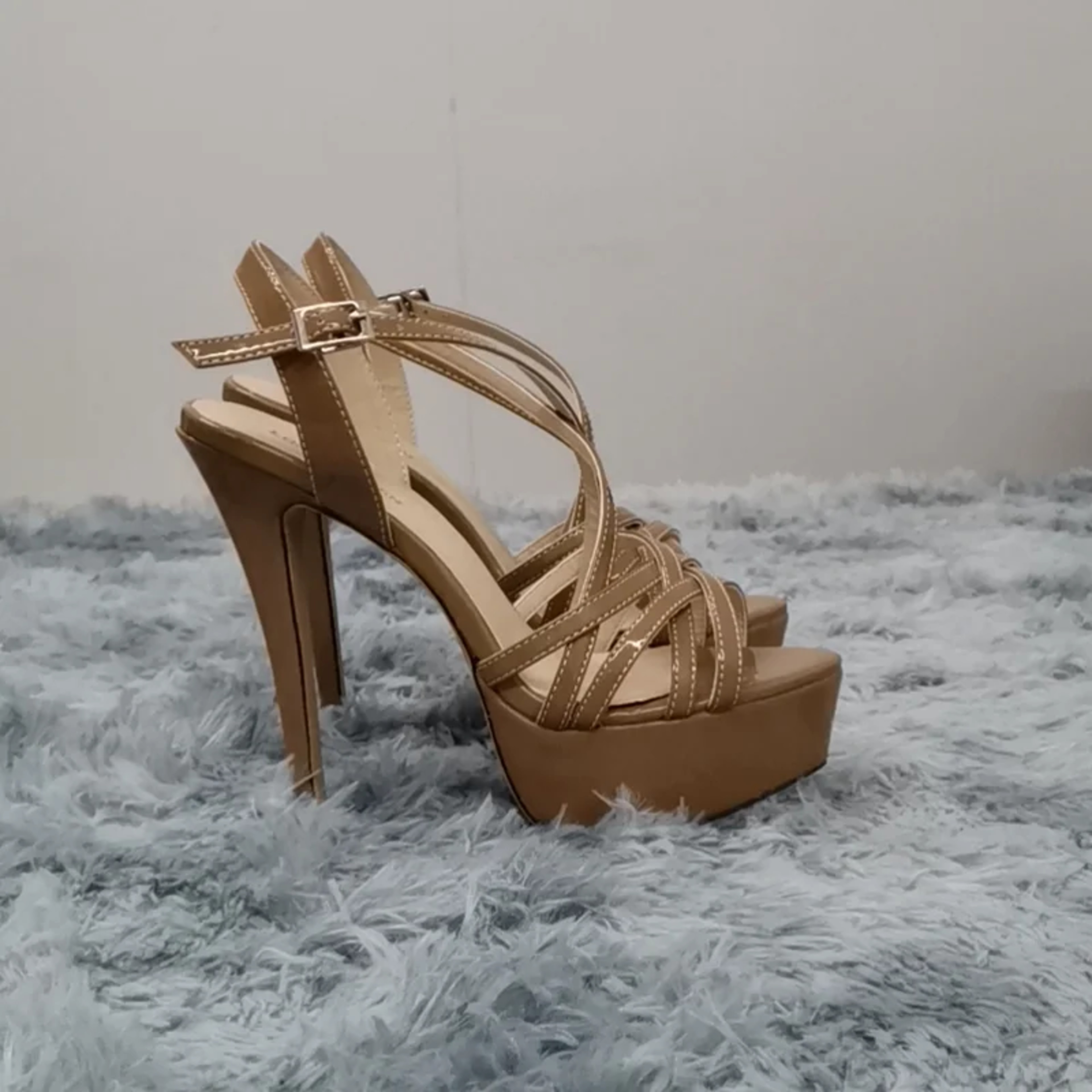 Sandals Sexy Ankle Strap NEW Platform High Heels Open Toe Gladiator Party Dress Women Shoes Plus Fi