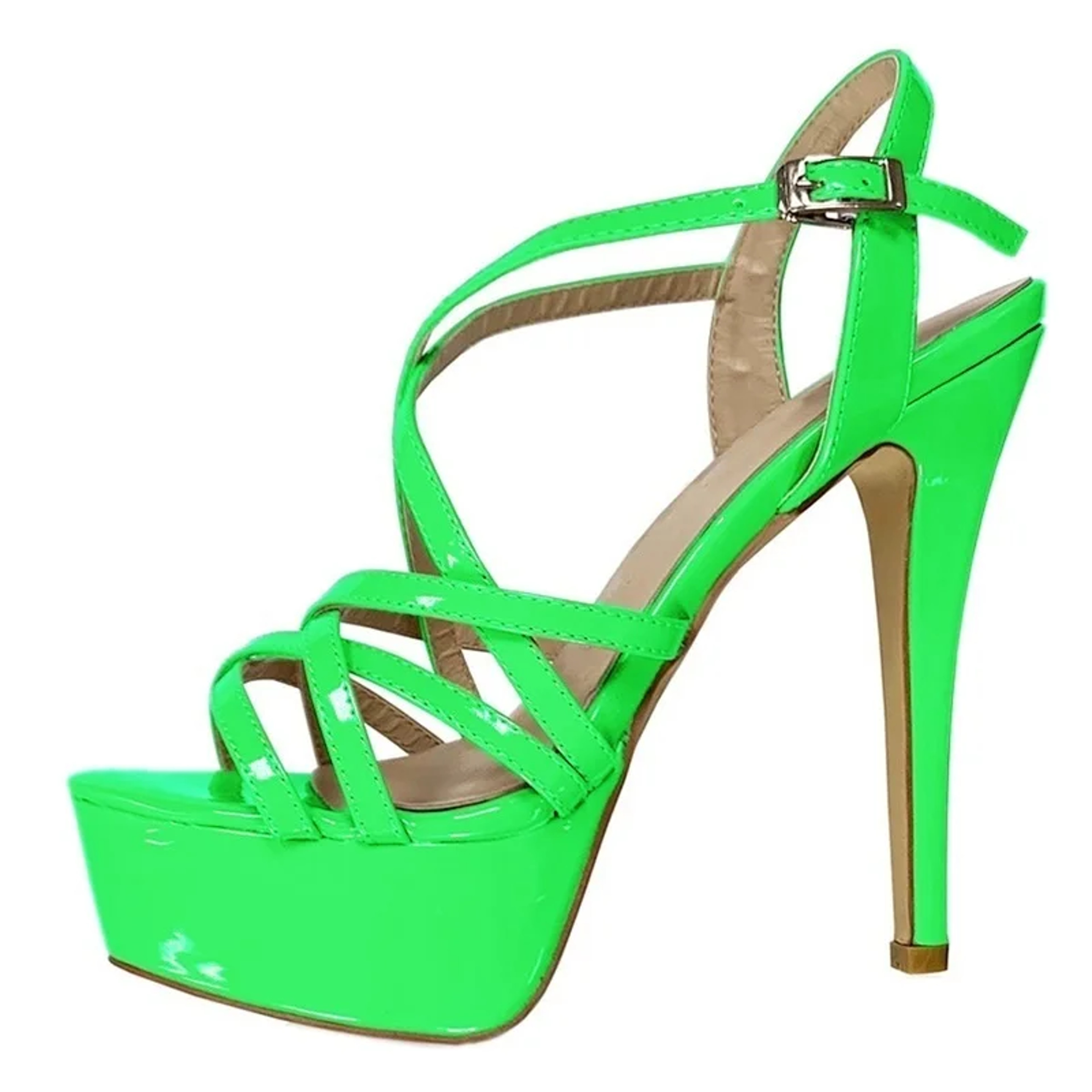 Sandals Sexy Ankle Strap NEW Platform High Heels Open Toe Gladiator Party Dress Women Shoes Plus Fi
