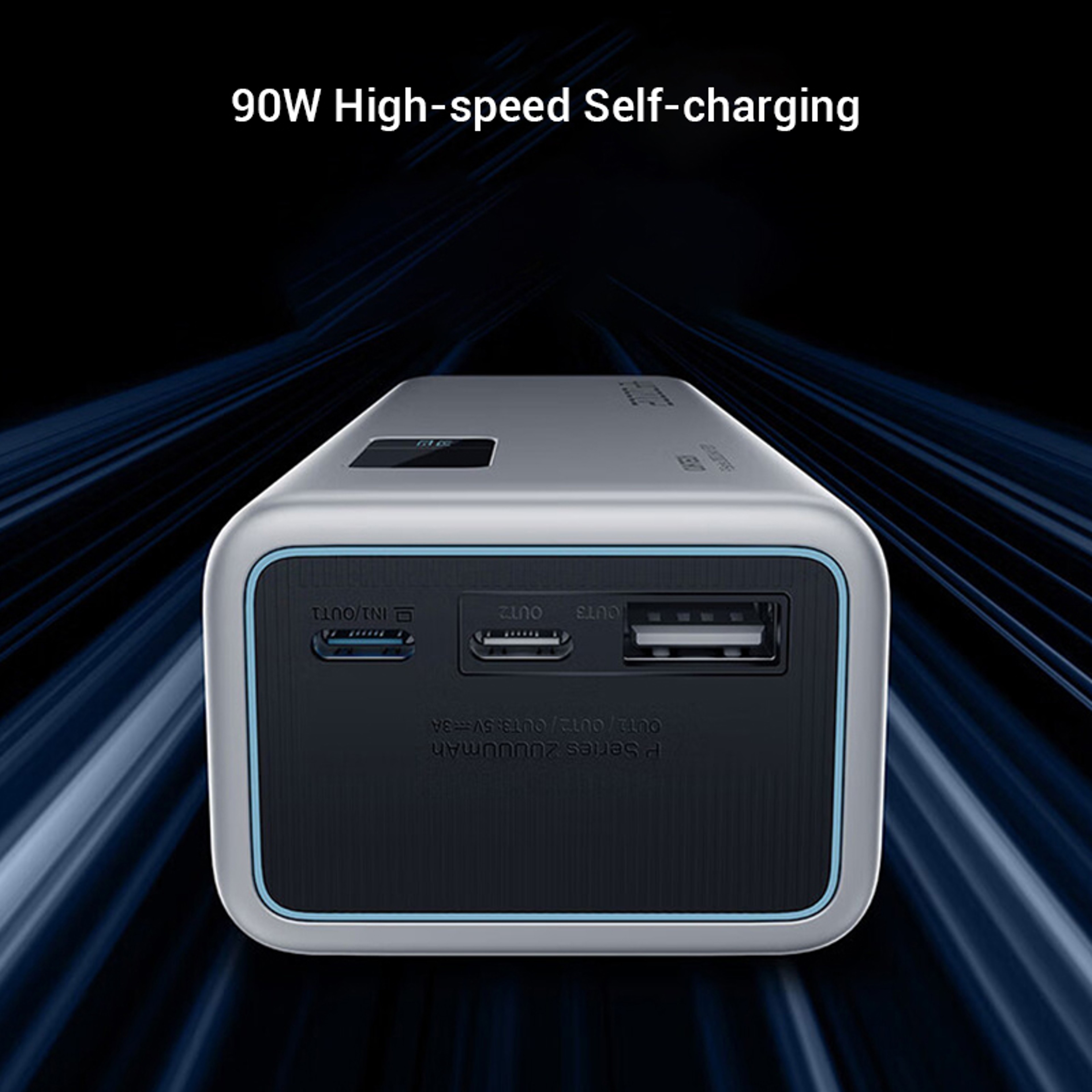 Portable Screen Display Power Bank Port Output Power Bank For Smartphones  Laptops 3