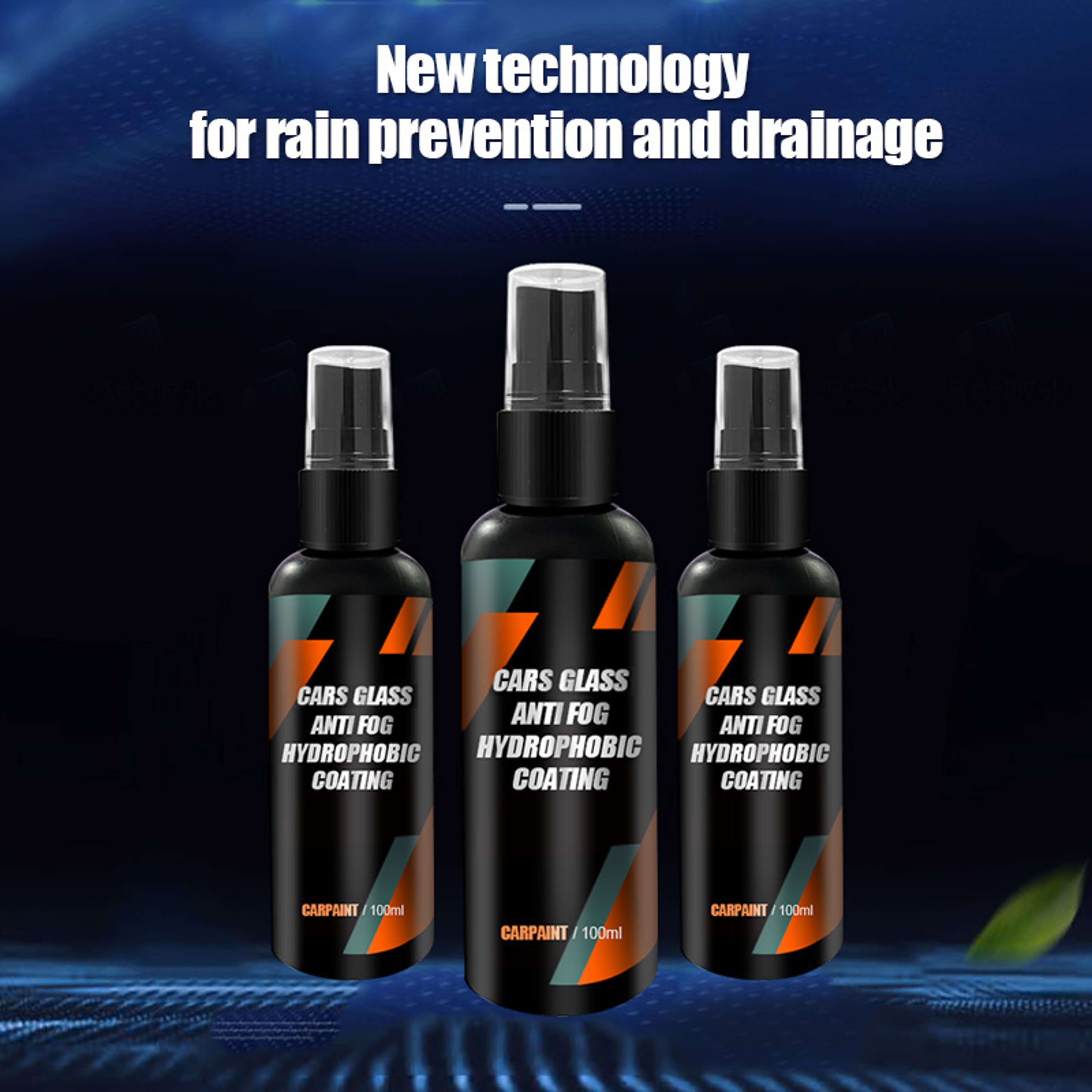 Hydrophobic Waterproof Car Glass Spray Antirain Nano Coating Agent Oil Film Removing Auto Glass Rep 4