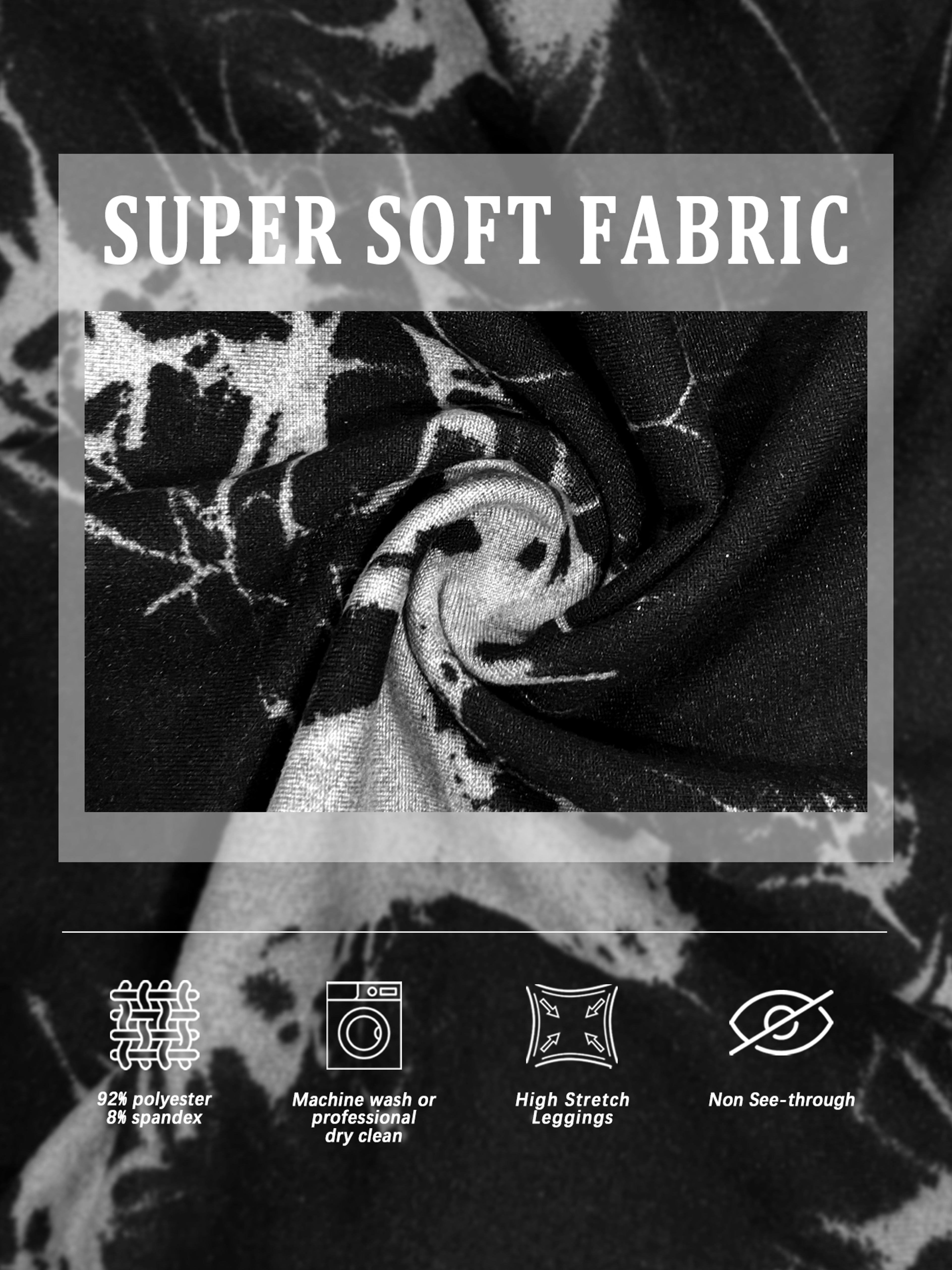 High Waisted Tie Dye Leggings For Women Super Soft Yoga Gym Tights No See Through Workout Push Up F 8
