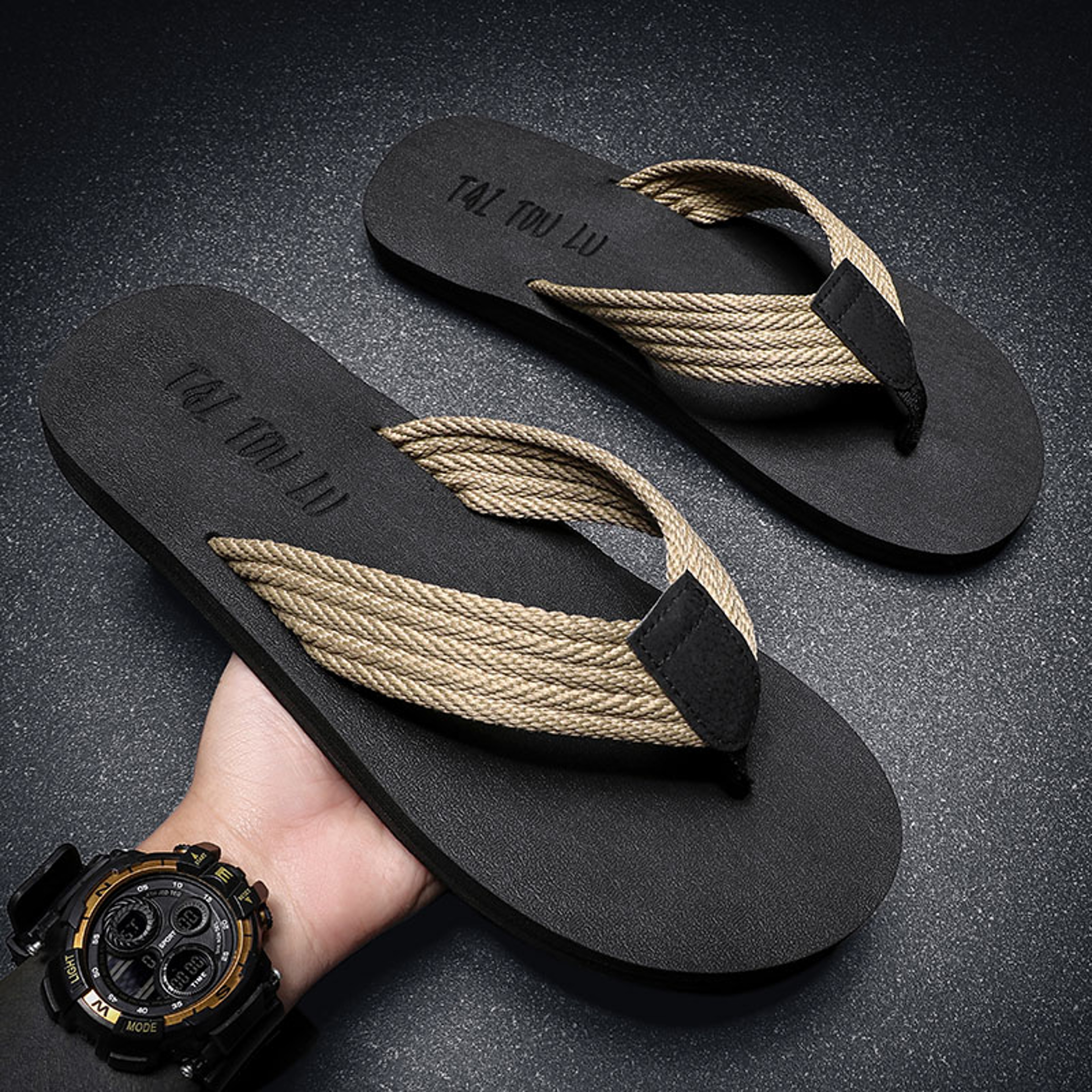 Plus Big Flip Flops Men Chanclas De Hombre Indoor Outdoor Slippers Large Claquette Homme Klapki 0