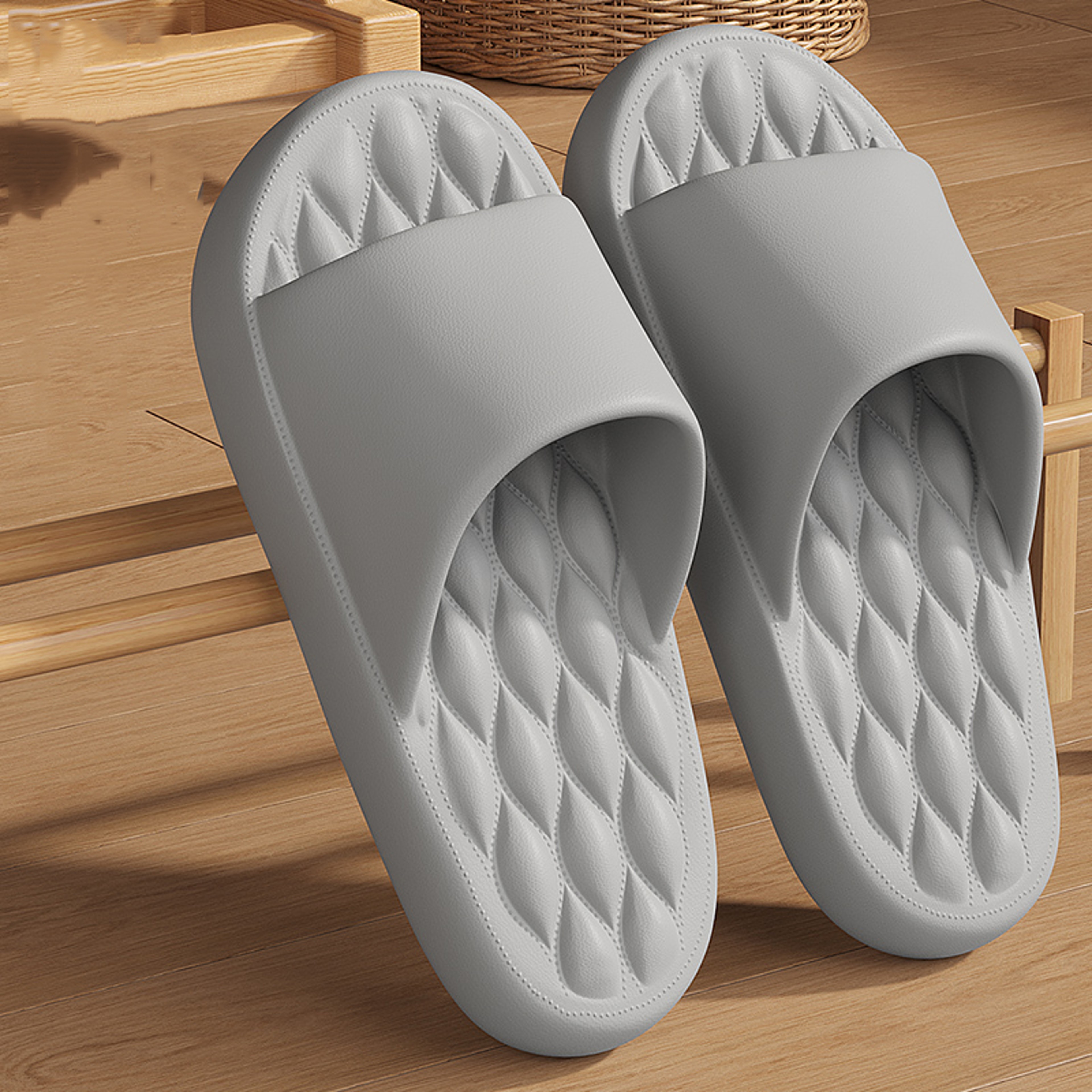 NonSlip Summer Home Slippers For Women And Men EVA Bathroom Slides Lightweight Beach Sandals For Co 0
