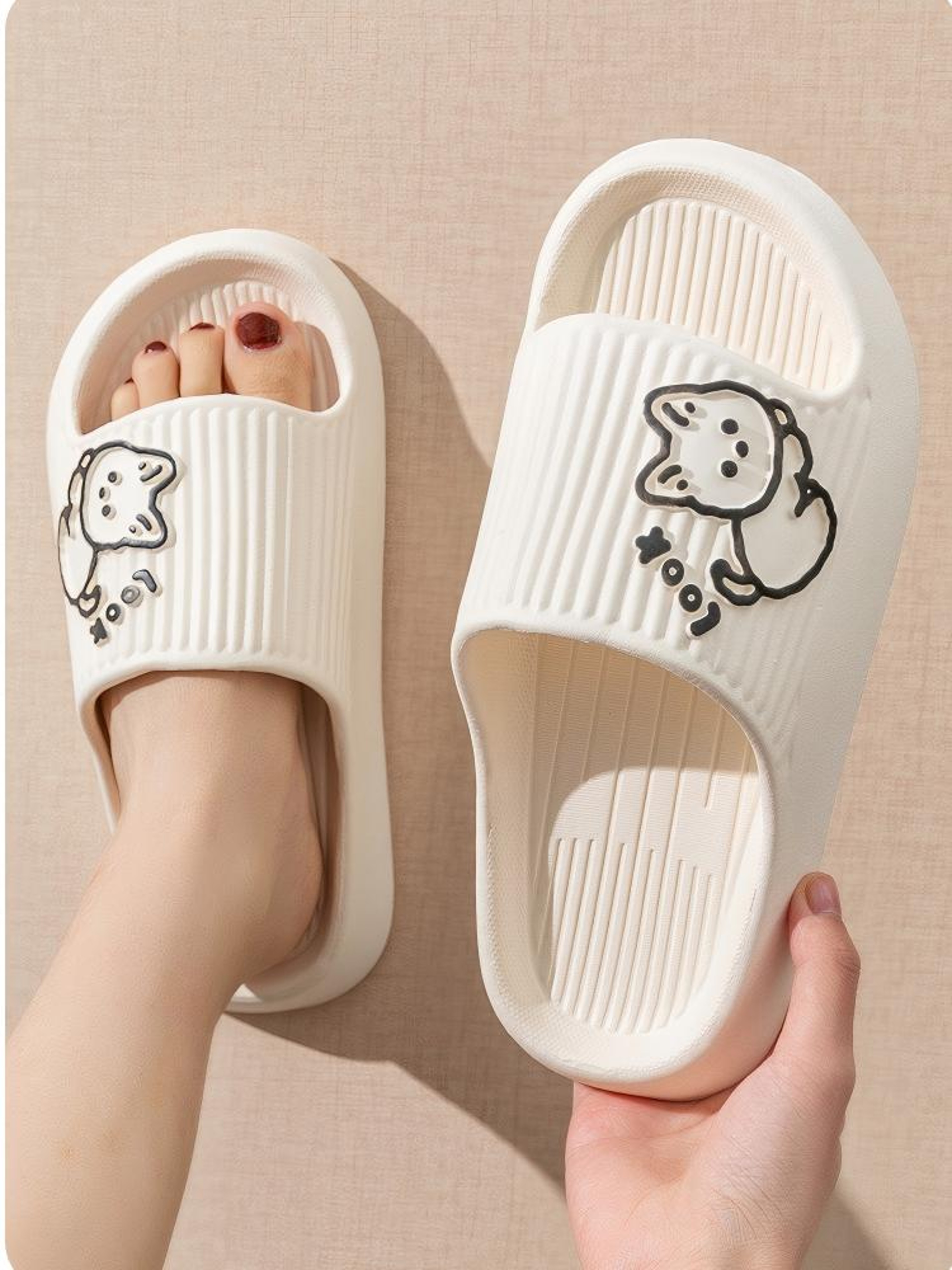 NonSlip Womens Slippers ThickSoled Sandal Slippers Bathroom Bathing Summer Outer Wear 0