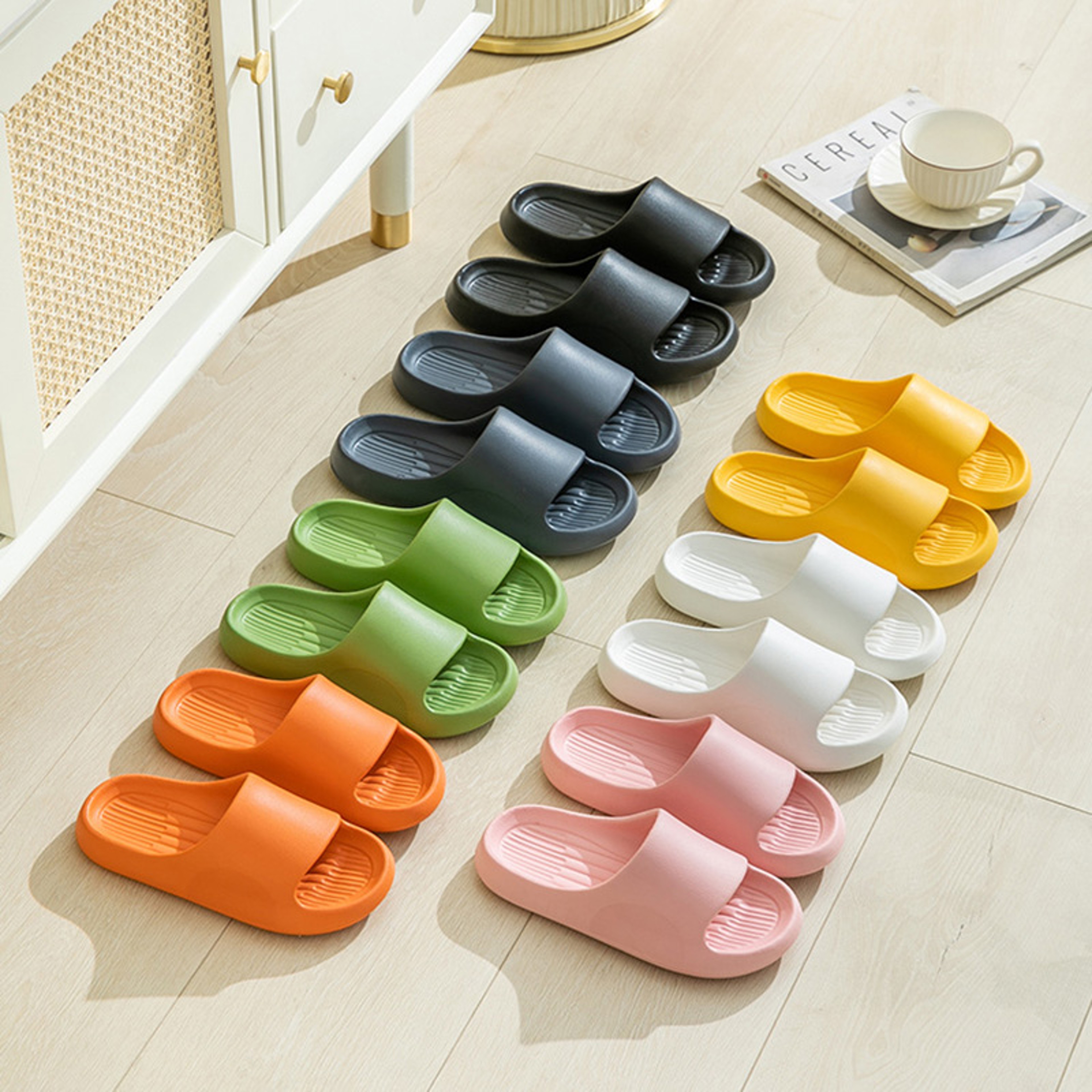 Men Summer Slippers Indoor EVA Women Slipper Sandals Bedroom Flat Slides Bathroom Flip Flops For Al