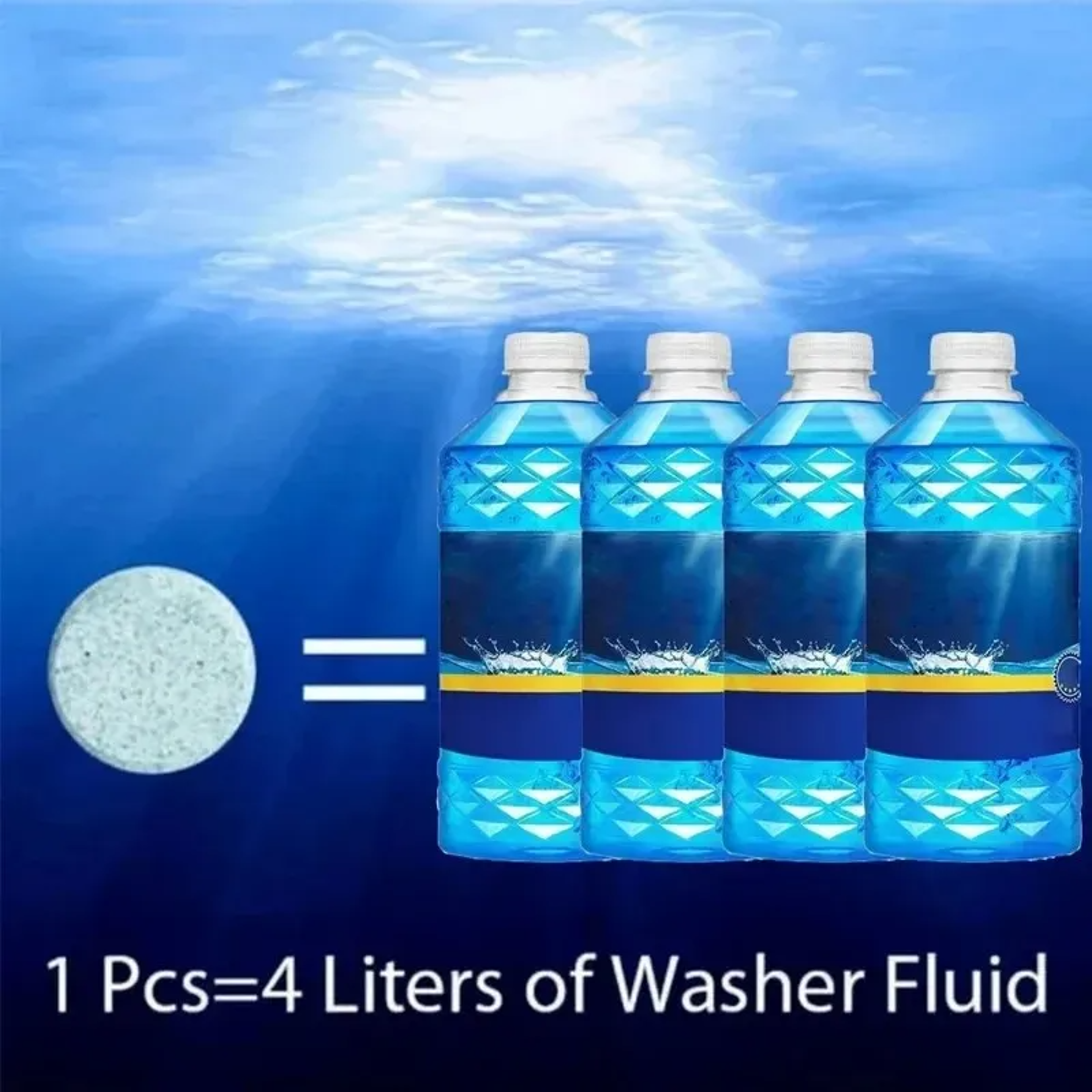 Solid Cleaning Sheet For Car Windshield Concentrated Window Oil Film Cleaning Solution Wiper Glass  3