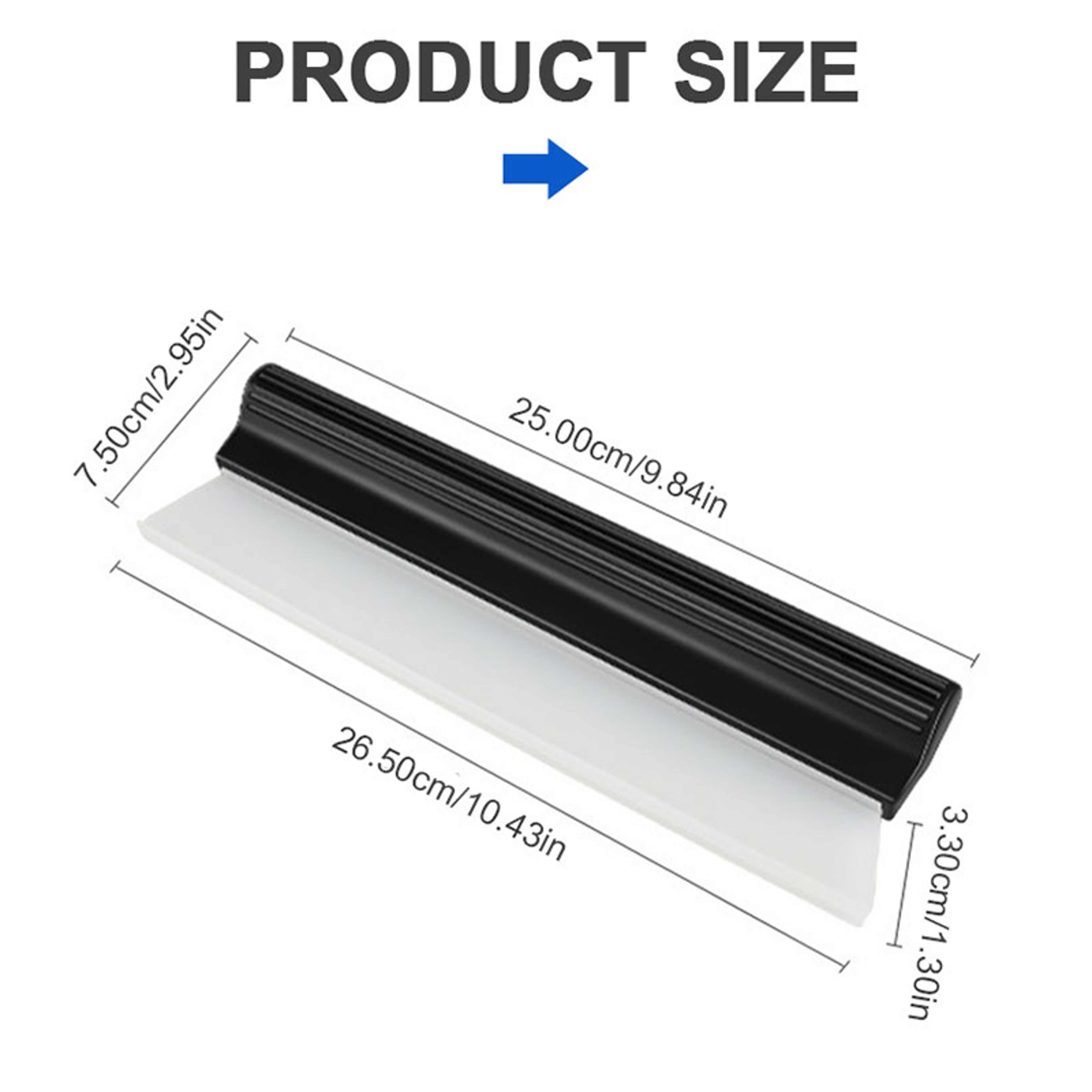 Car Window Cleaning Glass Scraper Flexible Soft Silicone Water Wiper Handy Auto Blade Clean Scrapin