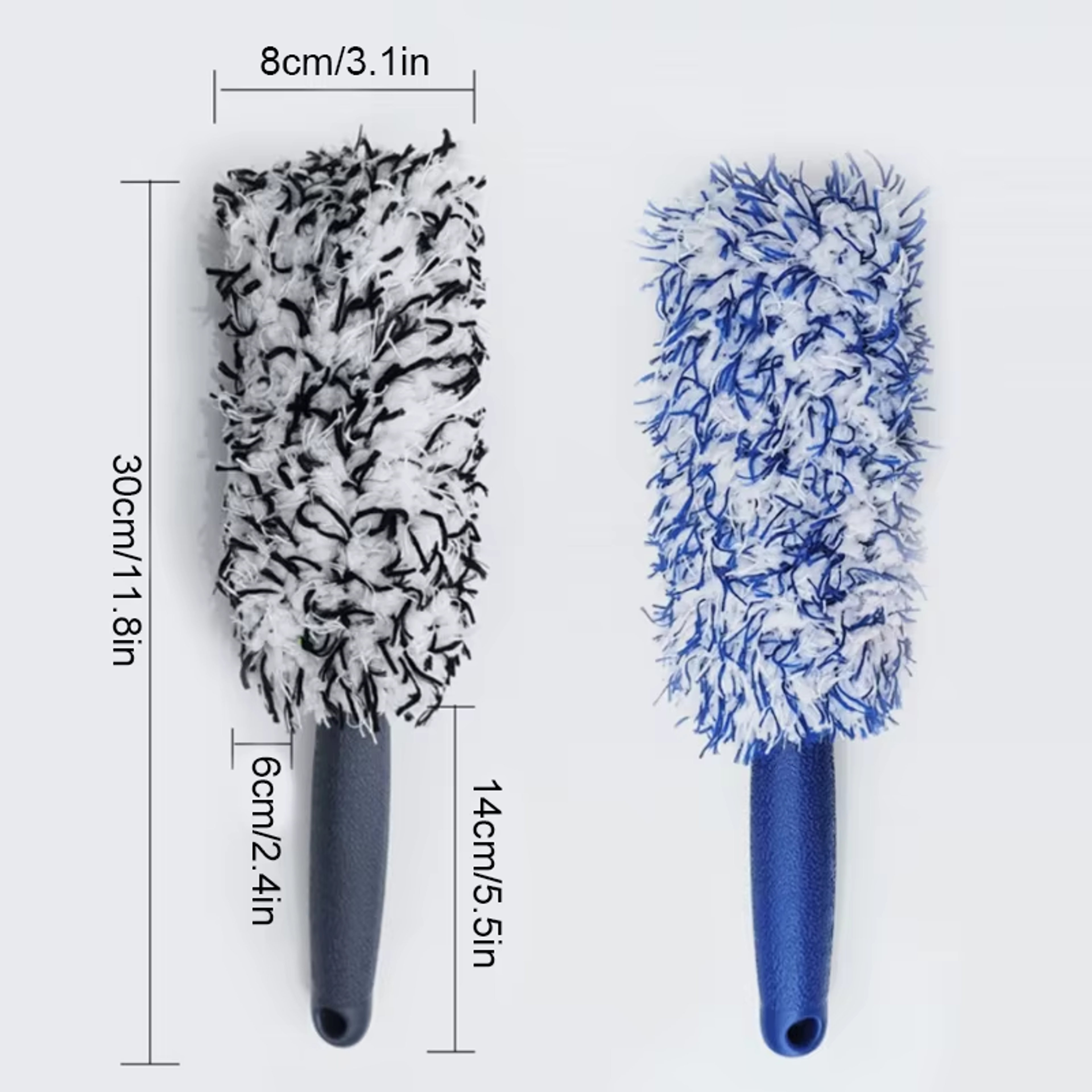 Portable Plush Car Wheel Hub Brush Car Wheel Tire Rim Cleaning Tool Dust Removal Detailing Care For 7