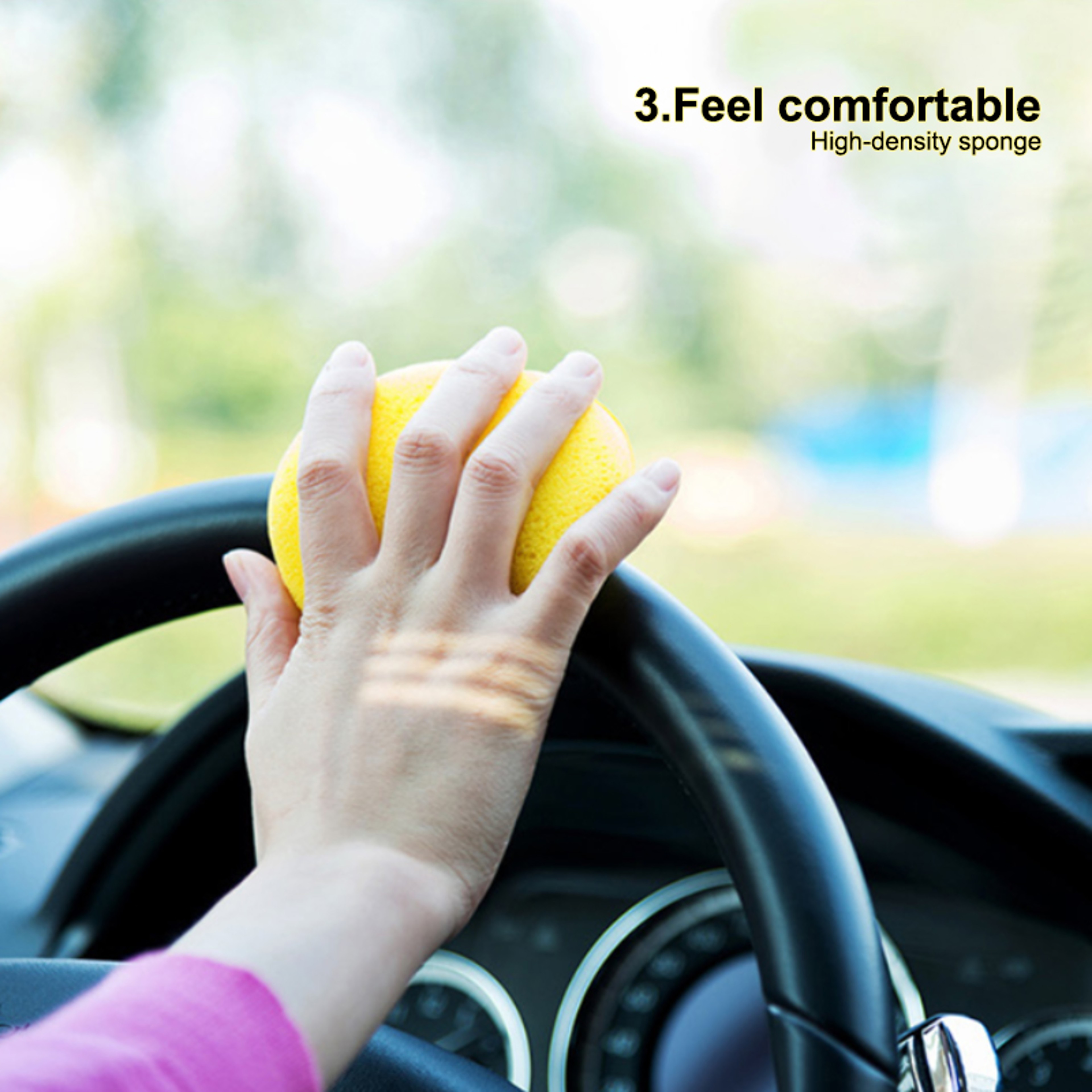 High Density Foam Sponge Wax Applicator Car Detailing Cleaning Pads Polishing Wash Accessories Perf 0