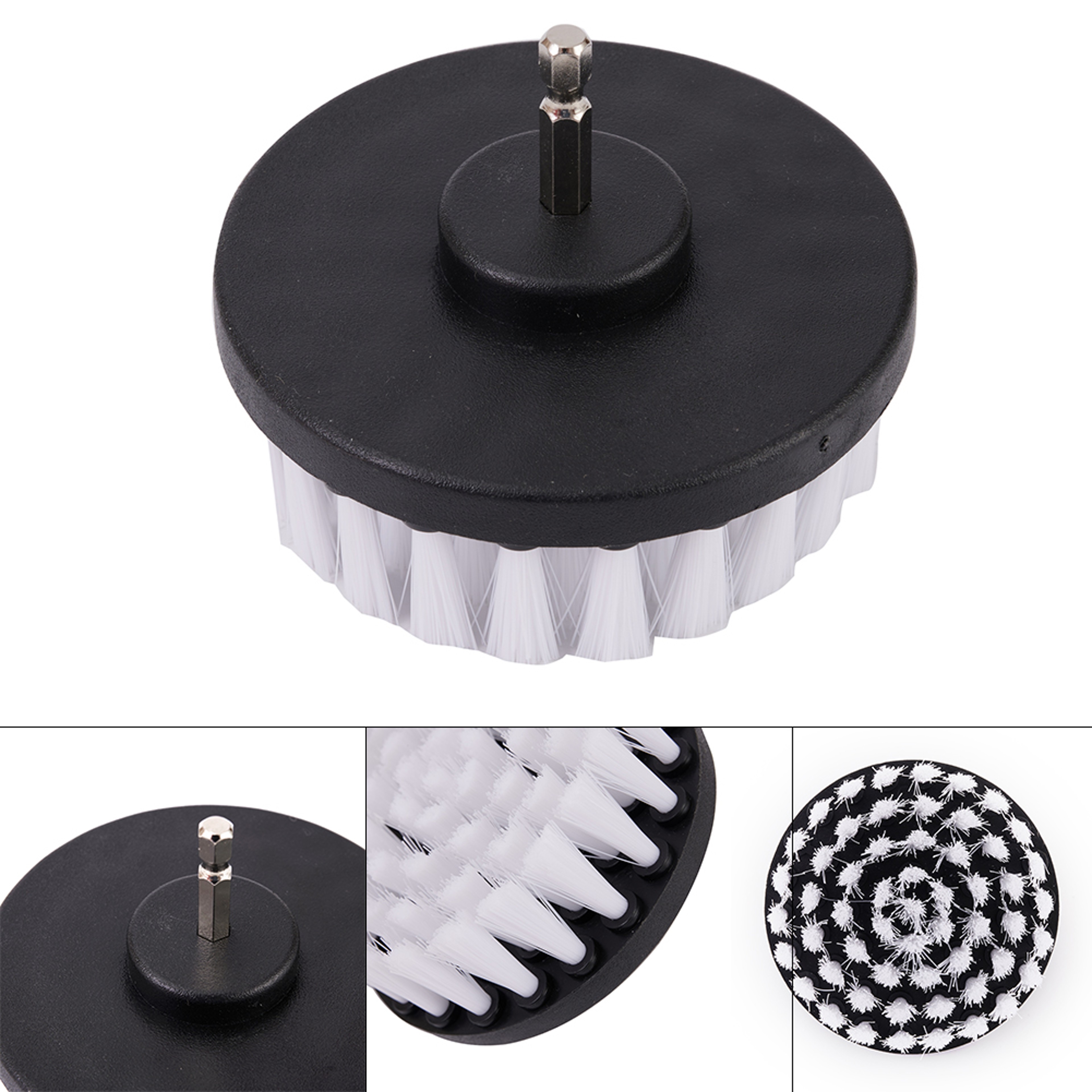 Soft Drill Brush For Auto Care Carpet Leather Bathroom Kitchen Cleaning Tools Drill Kit 0