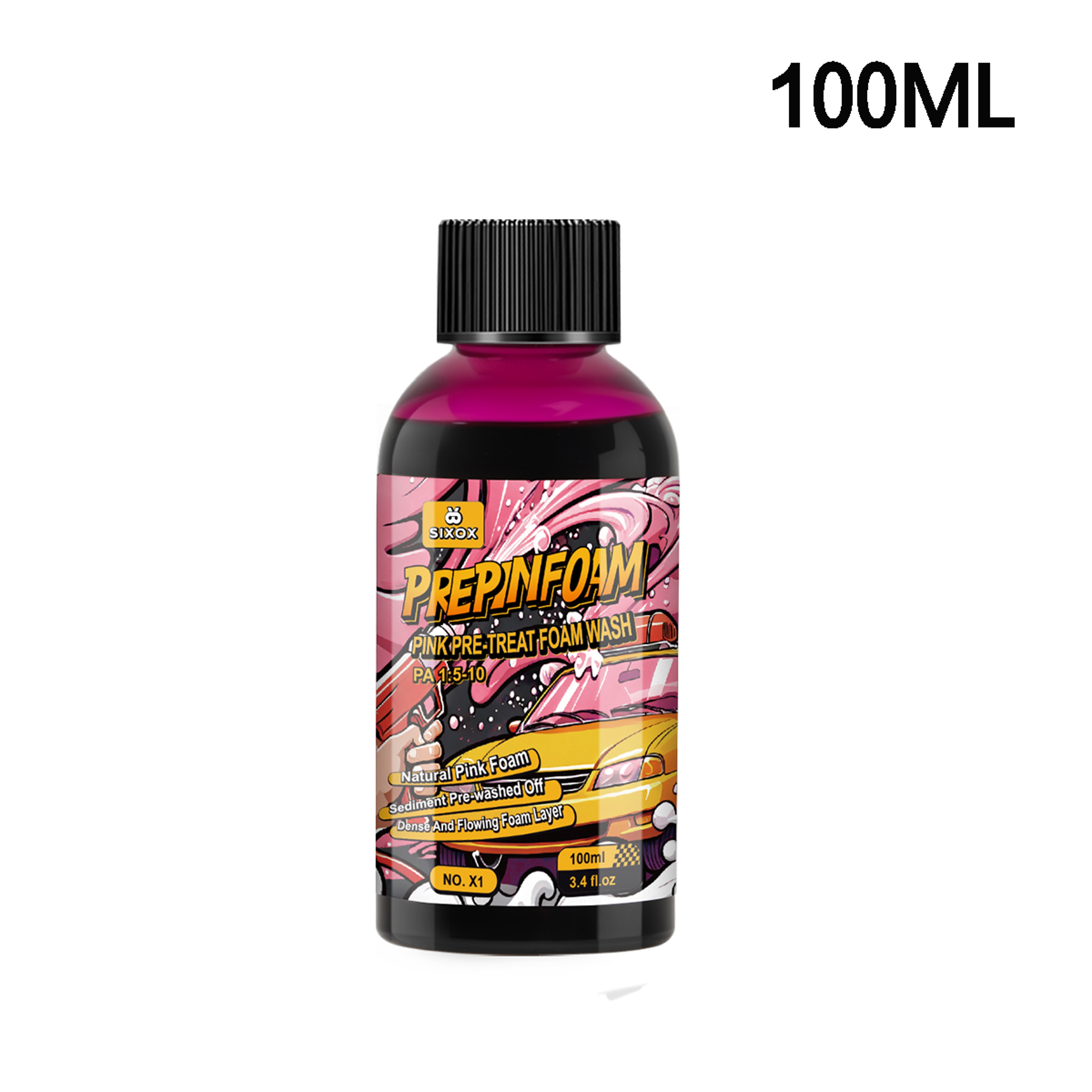 Car Wash Shampoo Pink Magic Foam Cleaner High Concentration Sediment Soap Prewashed Off Wash Super  6