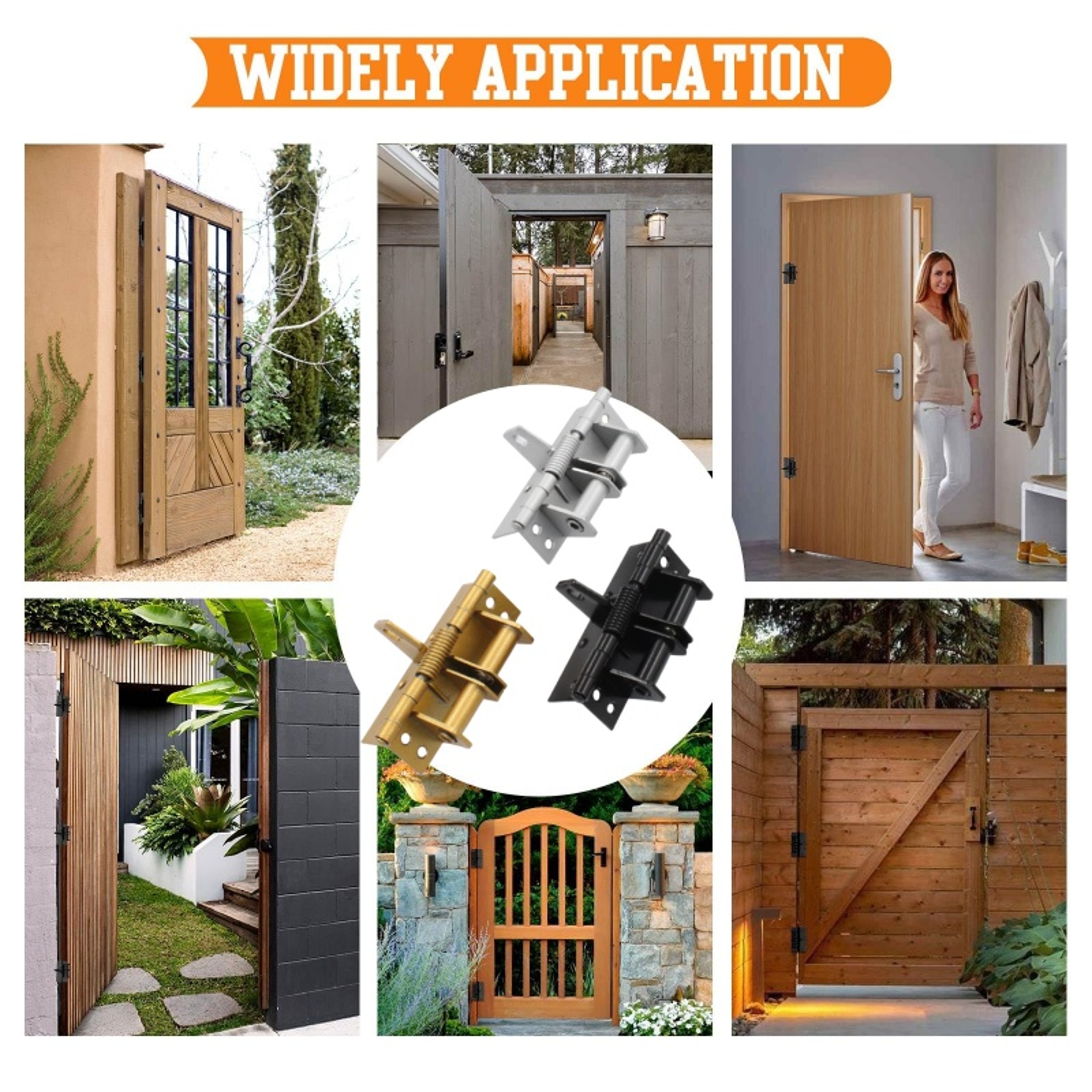 Automatic Self Closing Door Hinges With Positioning 90 Degrees Spring Hinge Door Closer And Door St 8