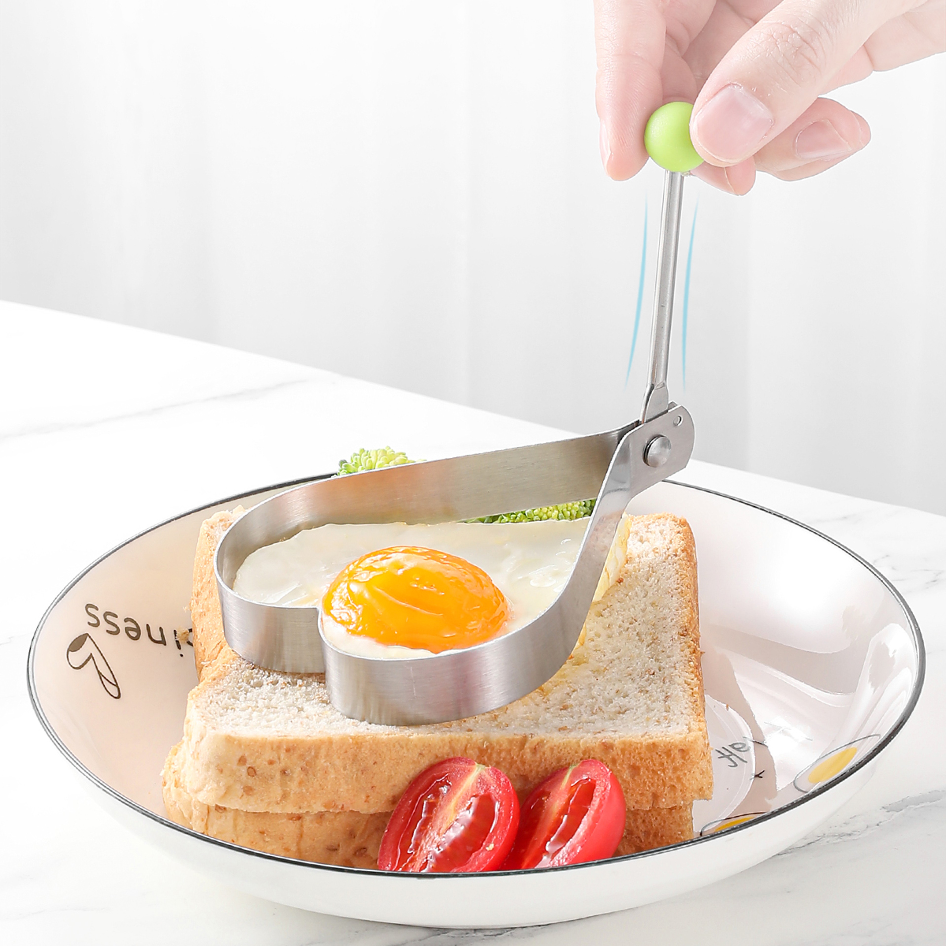 Stainless Steel Egg Mold DIY Breakfast Egg Shaper Pancake Rings Sandwich Tools Baking Utensil Kitch 10