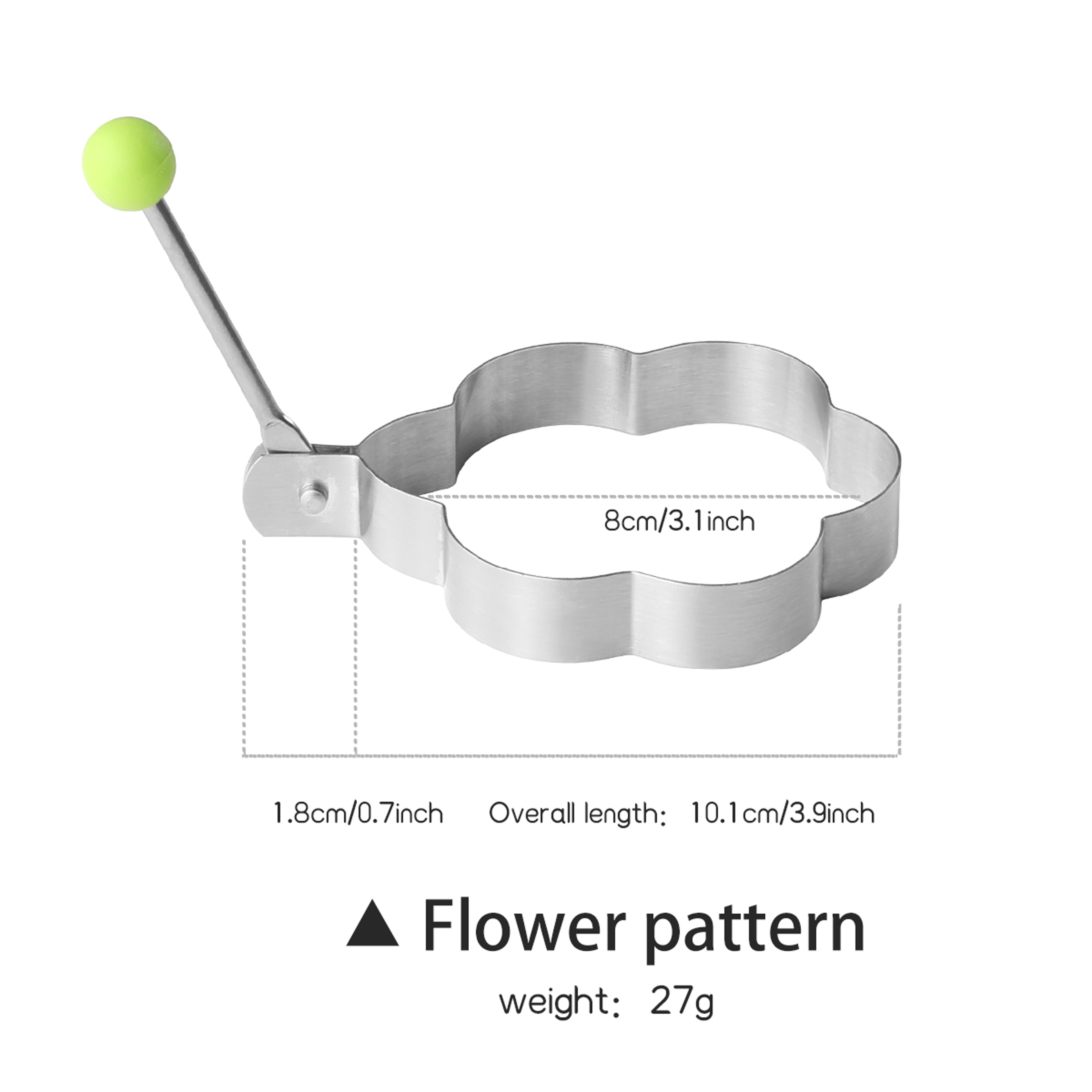 Stainless Steel Egg Mold DIY Breakfast Egg Shaper Pancake Rings Sandwich Tools Baking Utensil Kitch 5