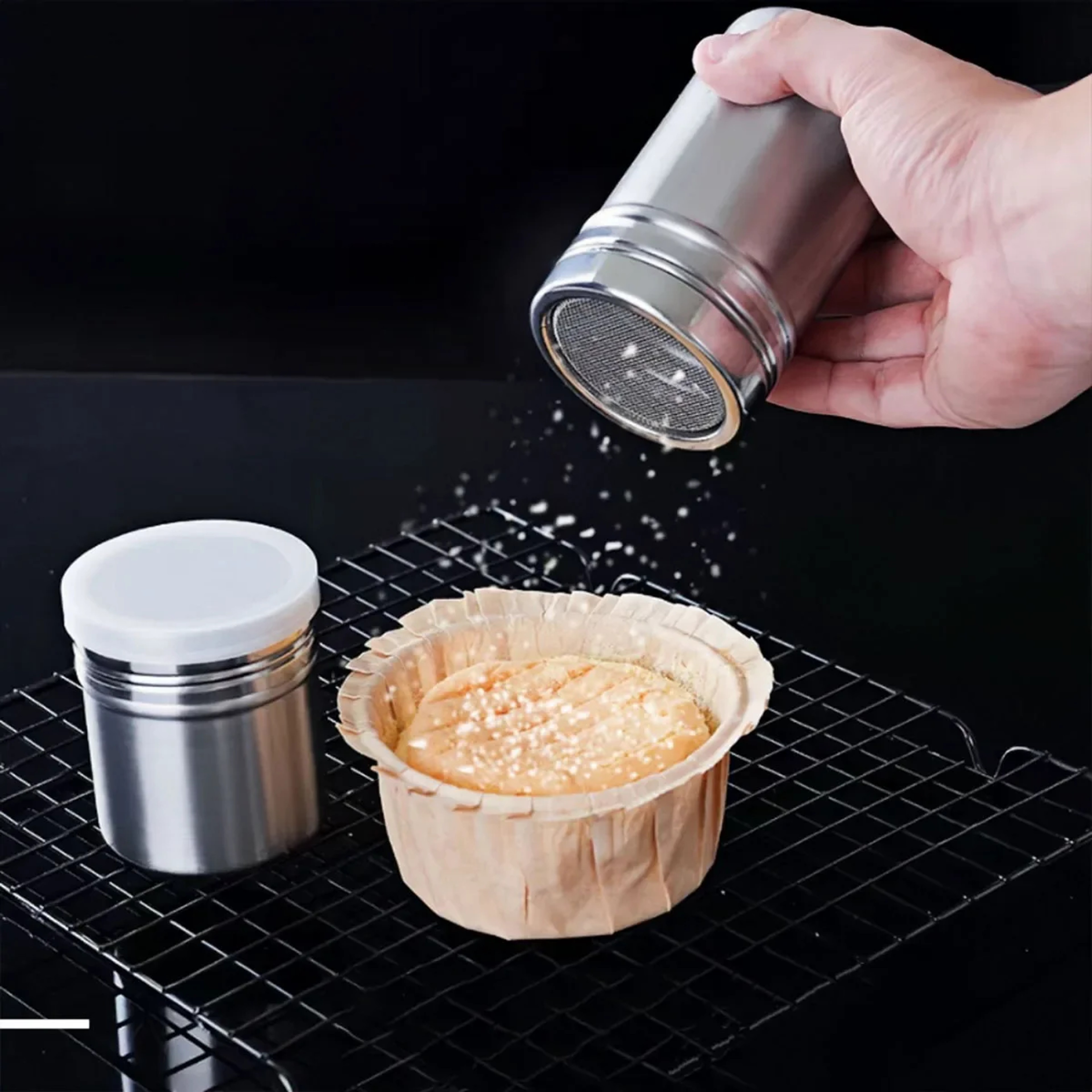 Stainless Steel Coffee Shaker, Cocoa Sieve Filter, Powdered Sugar, Flour Foam Spray Kitchen Tool, Cake BBQ Tools – view 3
