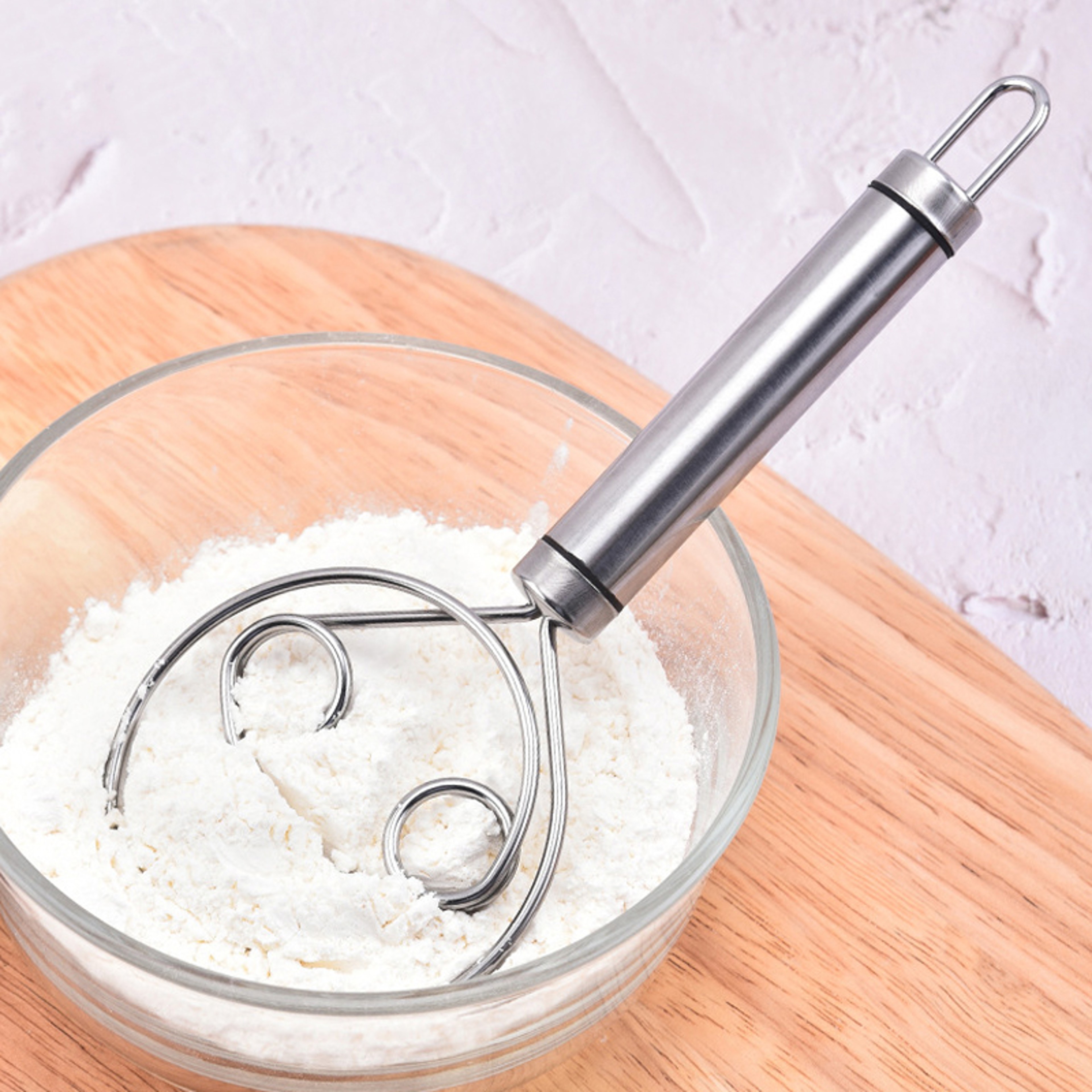 Stainless Steel Pasta Mixer, Multifunctional Dough Beater, Egg & Cake Whisk, Fast Flour Mixing Tool for Kitchen & Baking – view 4