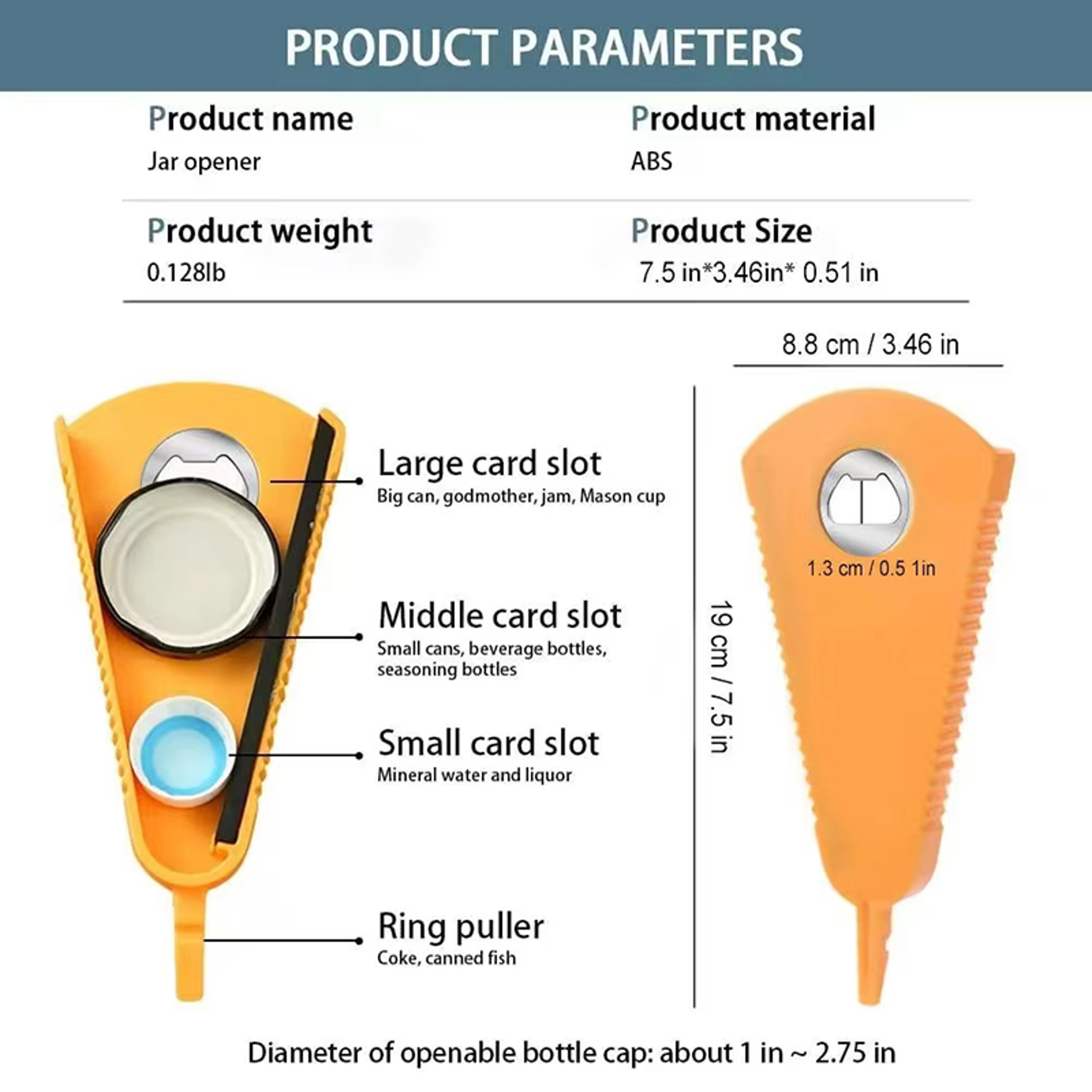 Multifunctional Can Opener And Bottle Opener Jar Opener For Beer Coke Jam Beverage  Comfortable Gri 4