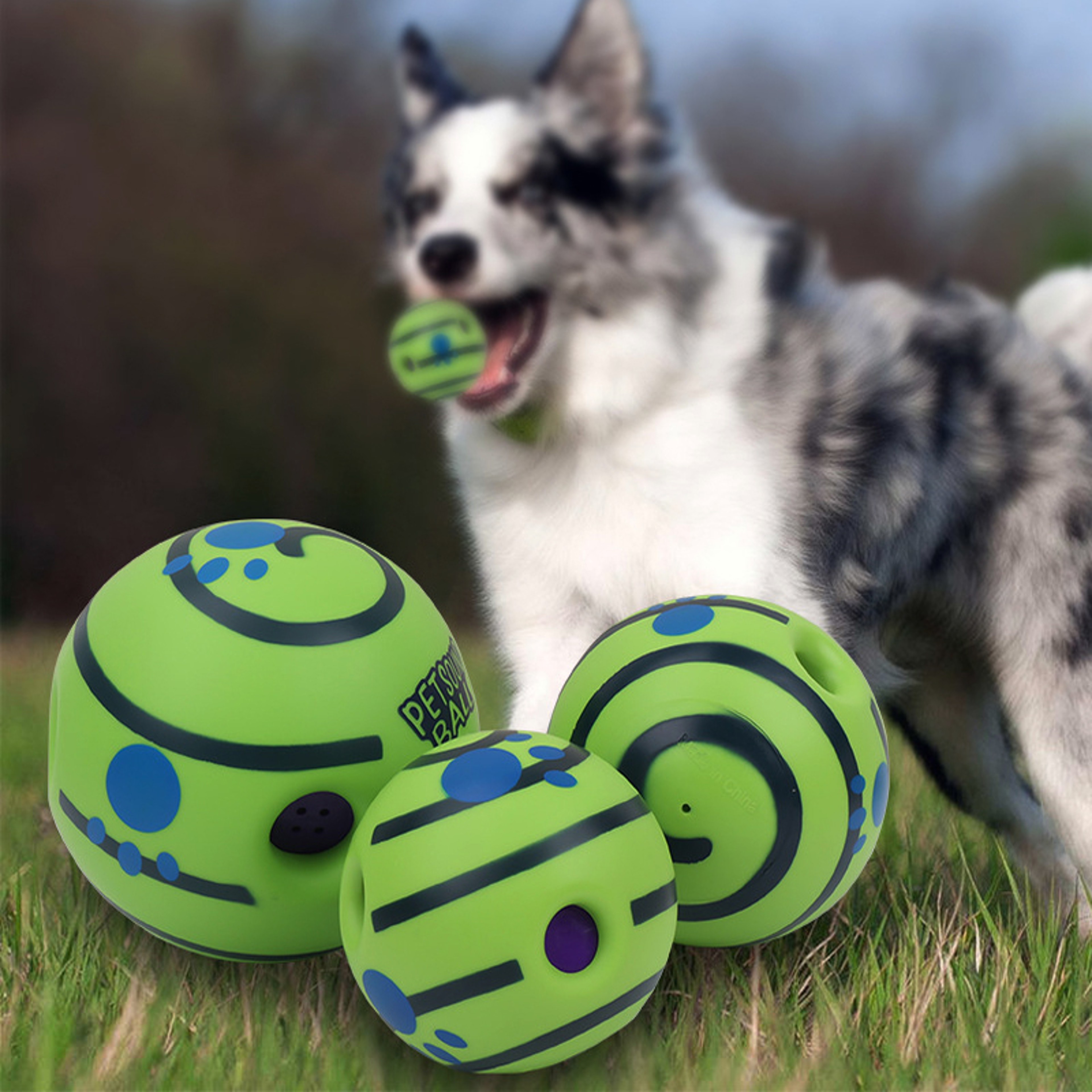 Interactive Dog Toy Wobble Wag Giggle Glow Ball AttentionGrabbing Fun Giggle Sounds 0