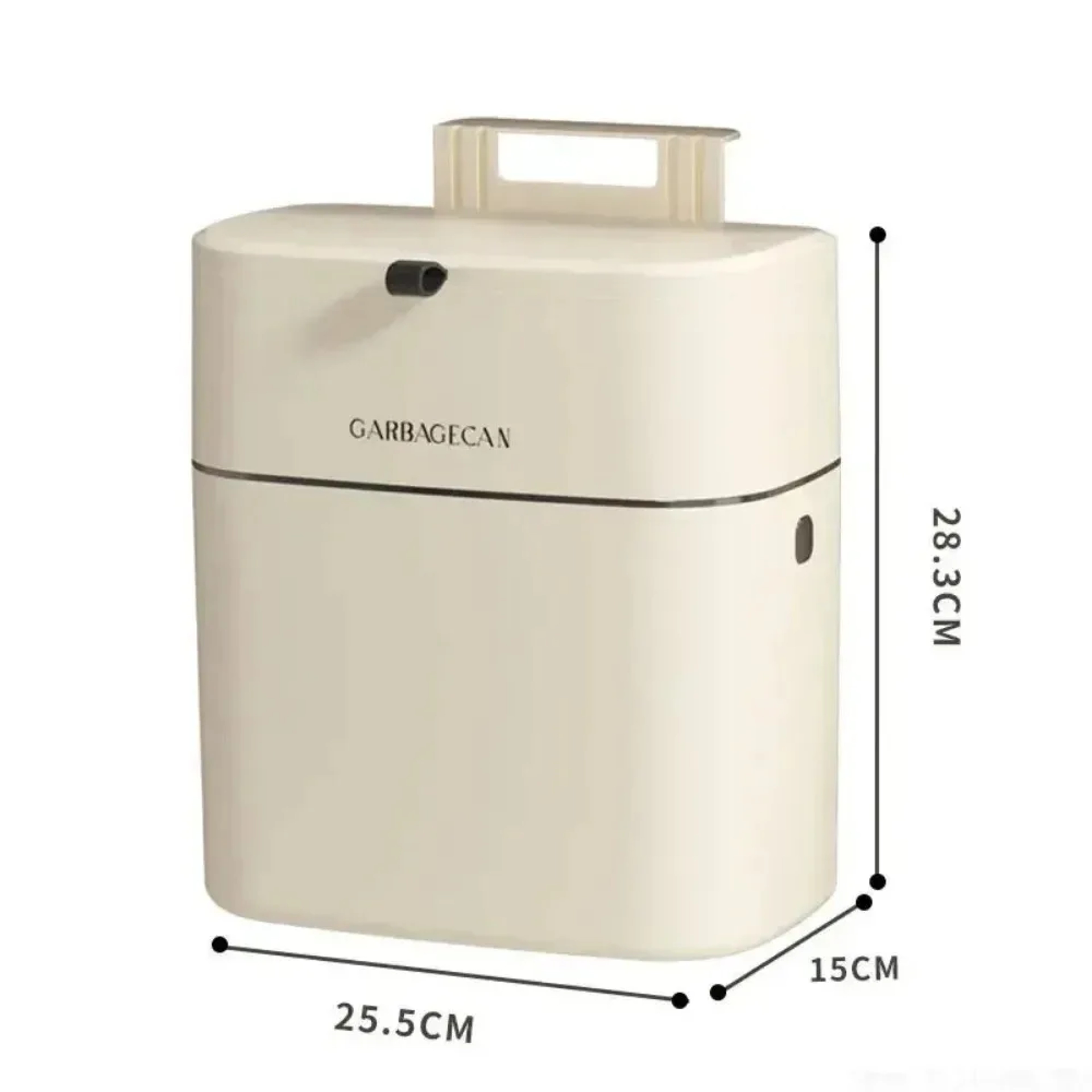 Large Capacity Square Design Toilet Garbage Bin Fashionable Household Garbage Bin 6