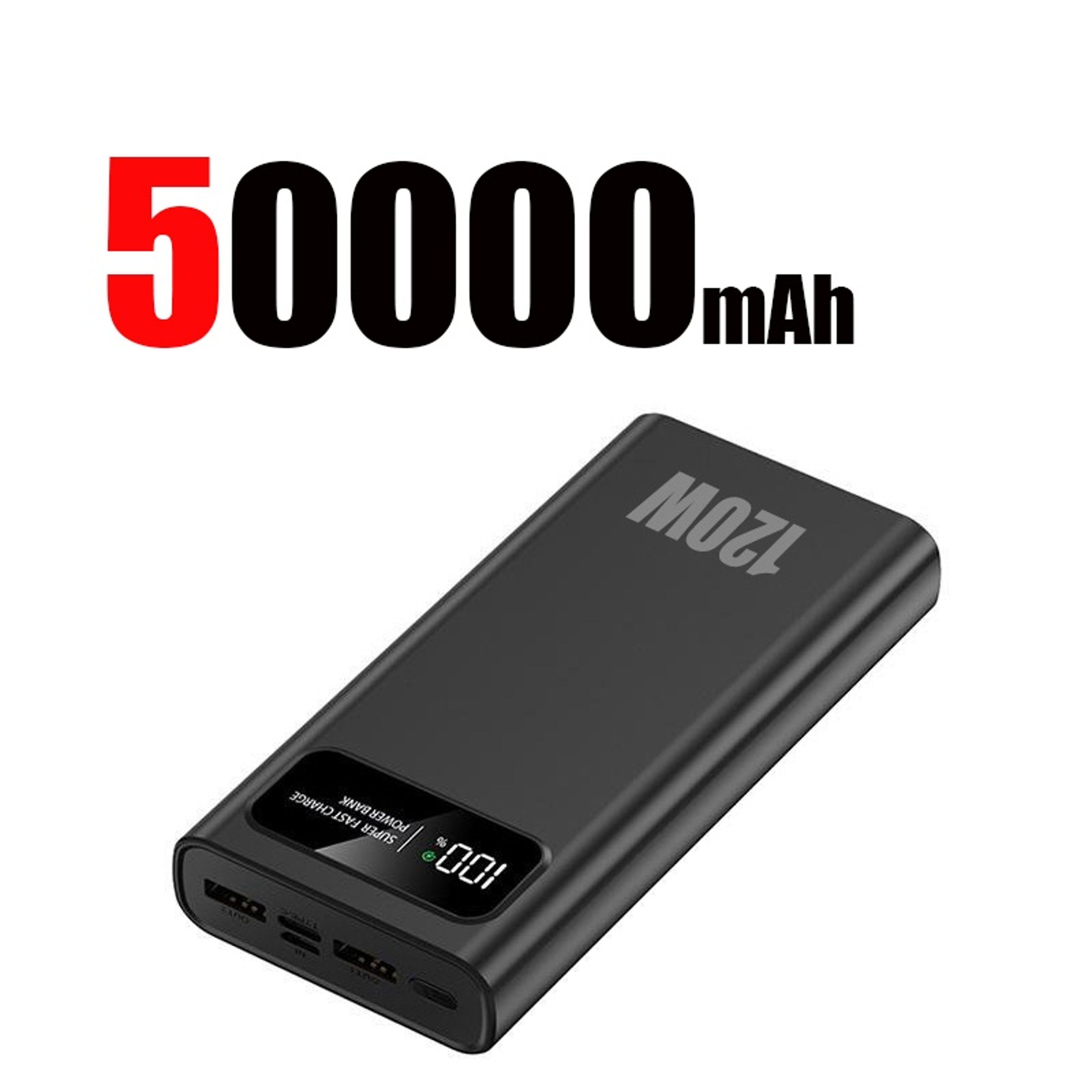 Power Bank Super Fast Charging Battery High Capacity Digital Display For Phones 6
