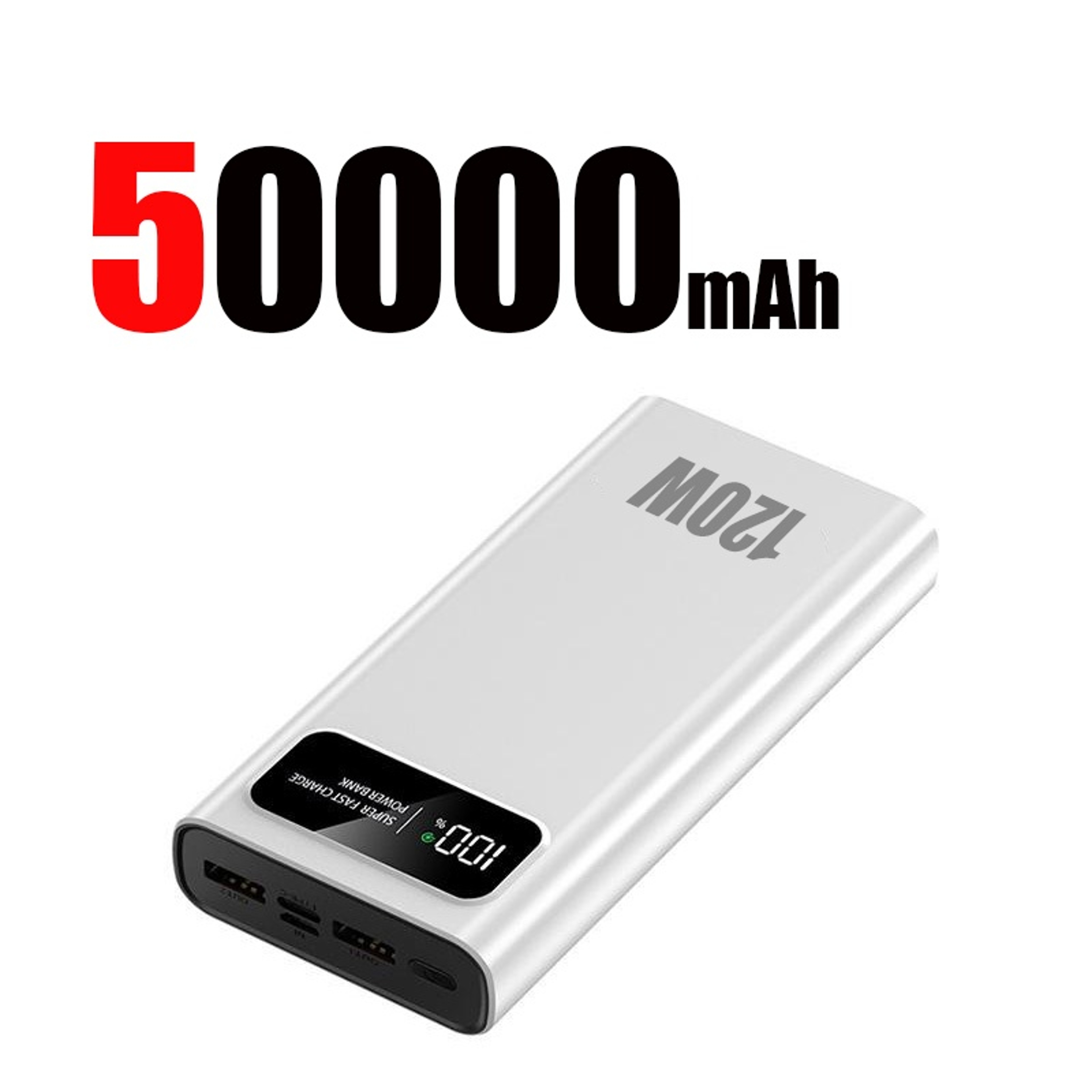 Power Bank Super Fast Charging Battery High Capacity Digital Display For Phones 7